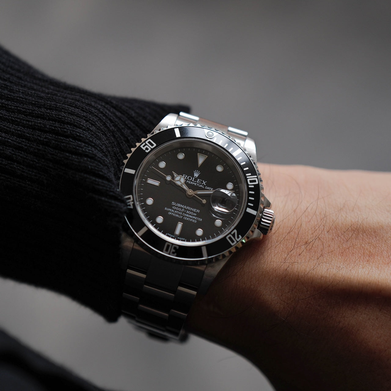 ロレックス/サブマリーナーデイト16610/F番/保証書・箱付き/ROLEX SUBMARINER DATE REF.16610 F Serial 2004 with Box and Paper