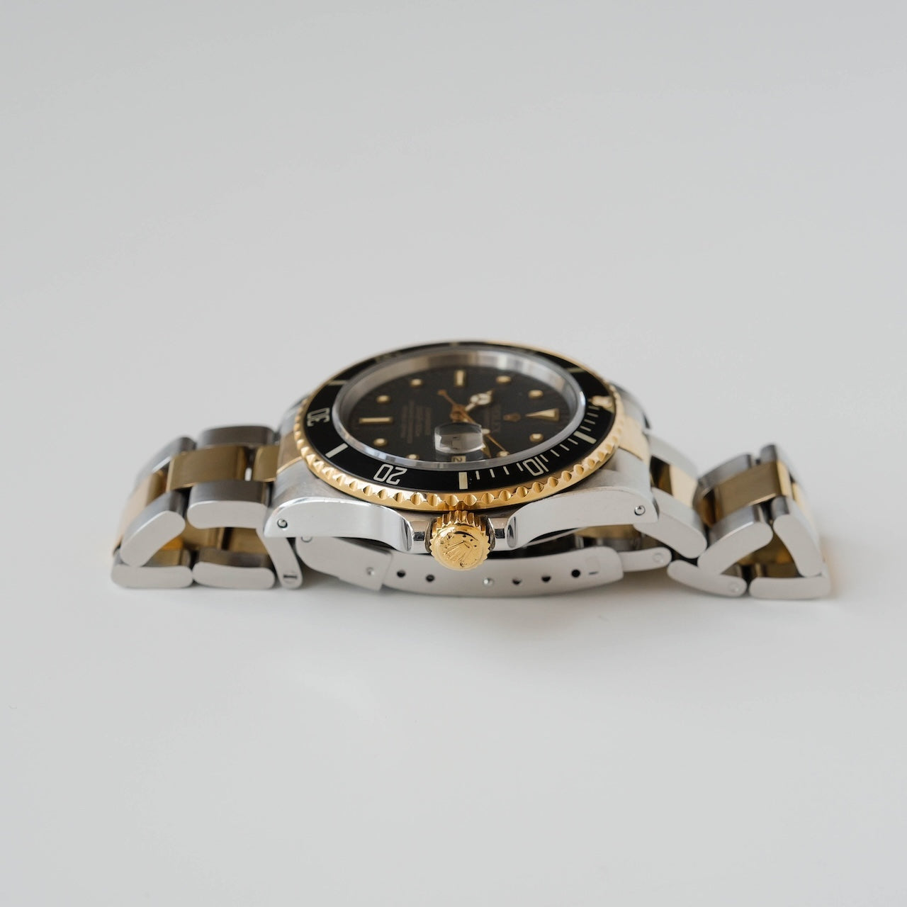 ロレックス/サブマリーナーデイト16803/R番/フジツボダイヤル/18Kイエローゴールド/ROLEX SUBMARINER DATE REF.16803 "Black Nipple Dial" 18KYG 1988y