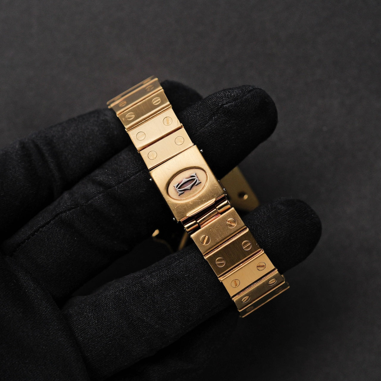 カルティエ/サントス/カレ/2960/29mm/GM/18Kイエローゴールド/CARTIER