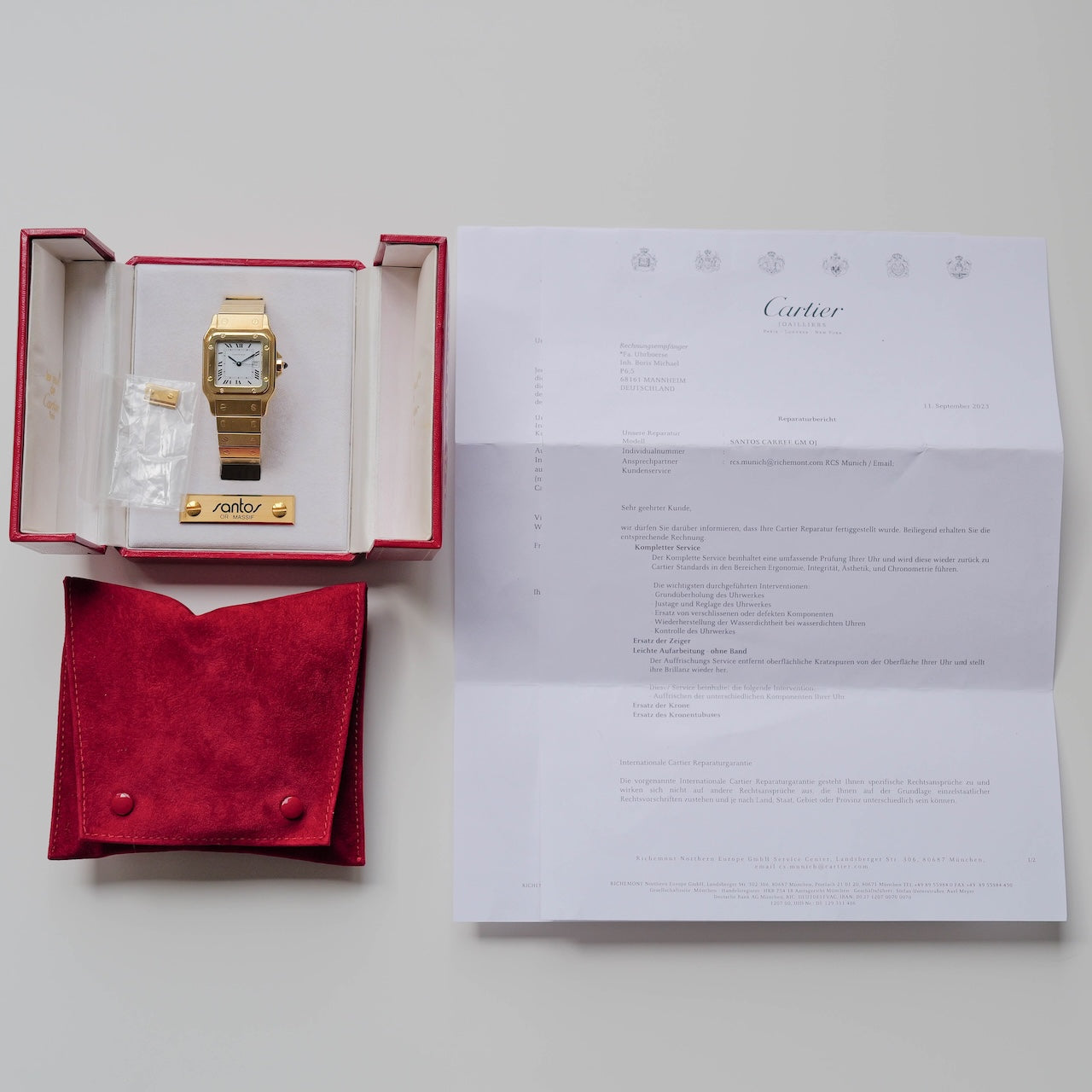 カルティエ/サントス/カレ/2960/29mm/GM/18Kイエローゴールド/CARTIER SANTOS Carrée REF.2960 Or Massif 29mm GM case 18KYG