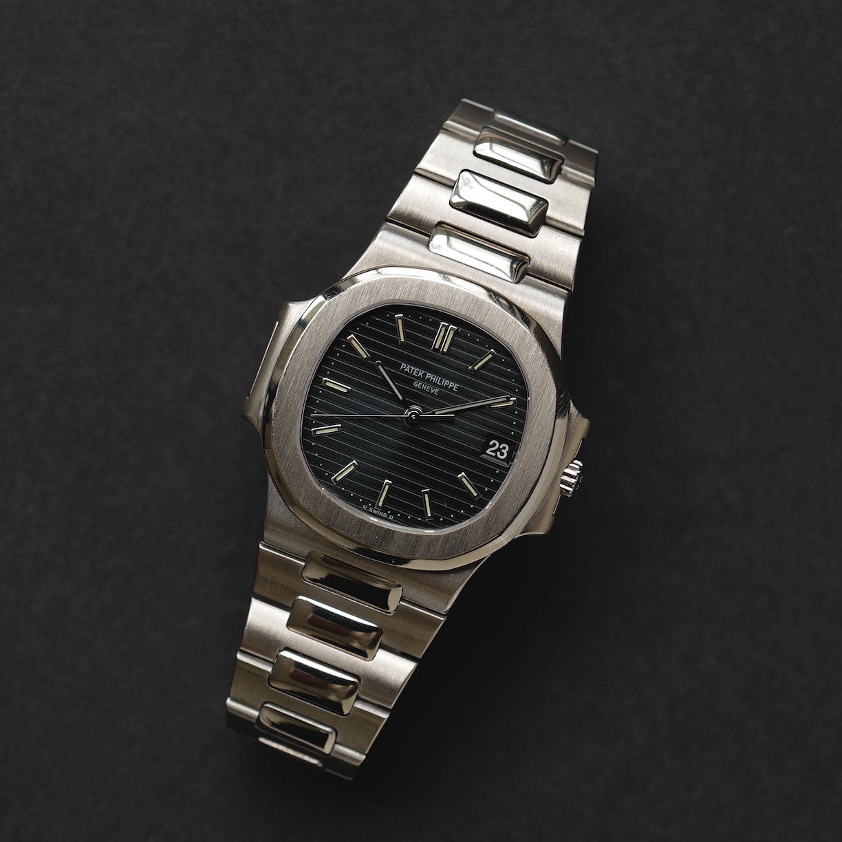 パテック・フィリップ/3800/1G-011/ブルーグレー/18Kホワイトゴールド/箱・アーカイブ付属/PATEK PHILIPPE NAUTILUS REF.3800/1G-011 "Blue Grey" 18K White Gold 1991 with Box and Archive