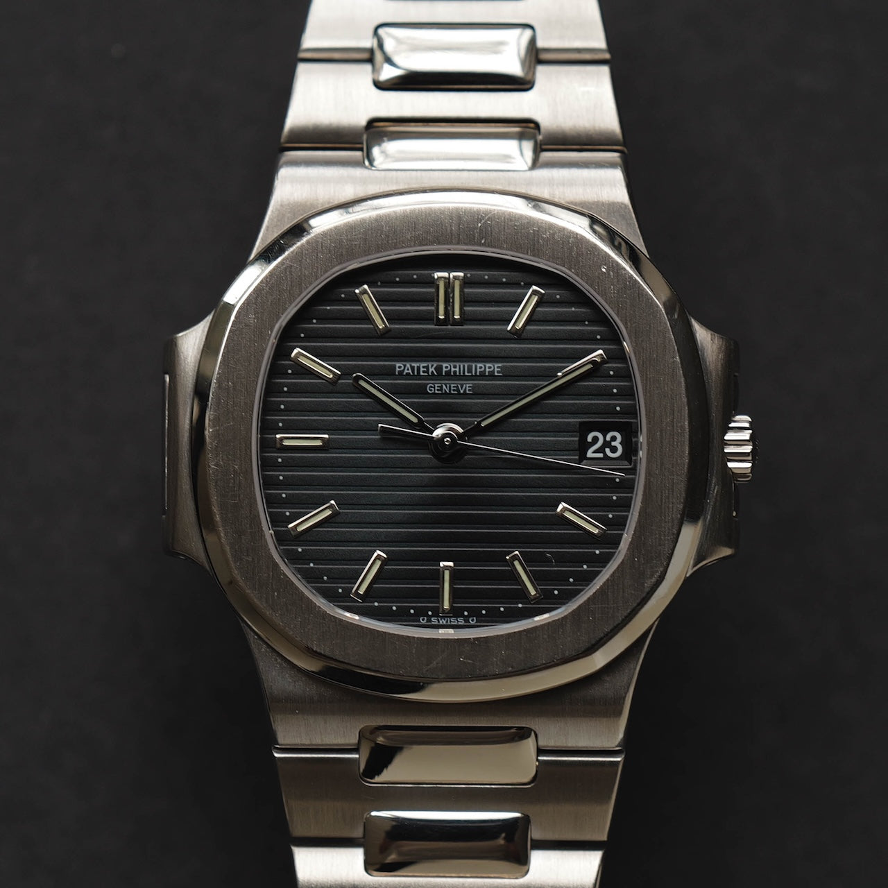 パテック・フィリップ/3800/1G-011/ブルーグレー/18Kホワイトゴールド/箱・アーカイブ付属/PATEK PHILIPPE NAUTILUS REF.3800/1G-011 "Blue Grey" 18K White Gold 1991 with Box and Archive