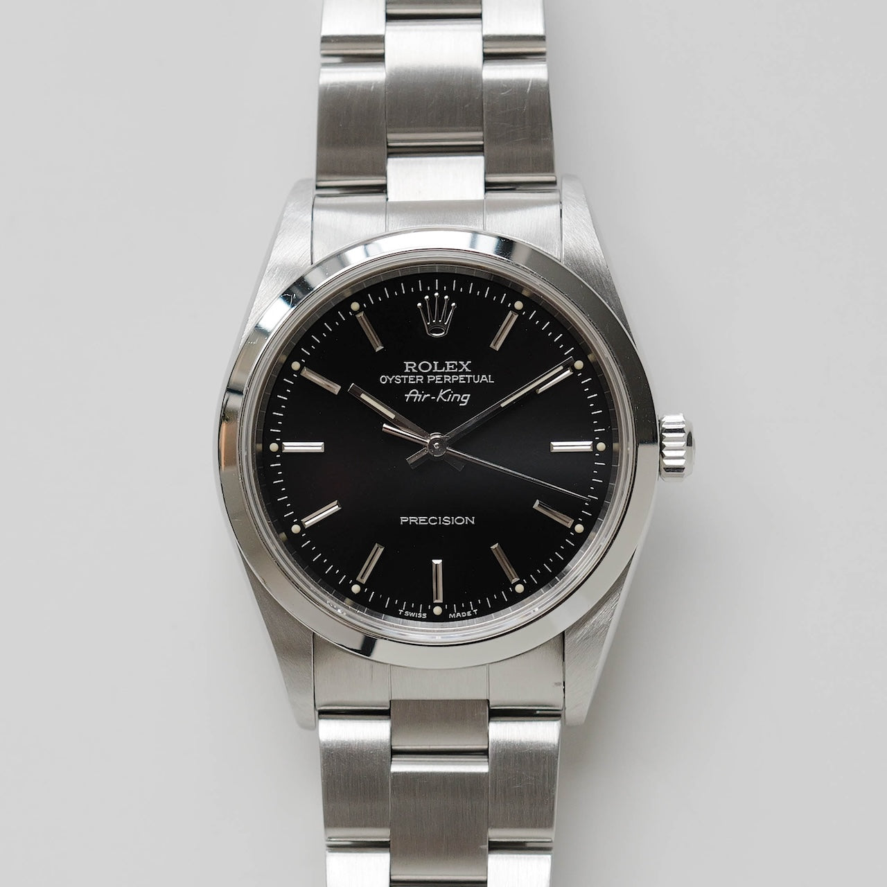 ロレックス/エアキング14000/ブラックダイヤル/箱・保証書付き/ROLEX AIR-KING REF.14000 "BLACK" All Tritium with Box and Paper 1996y