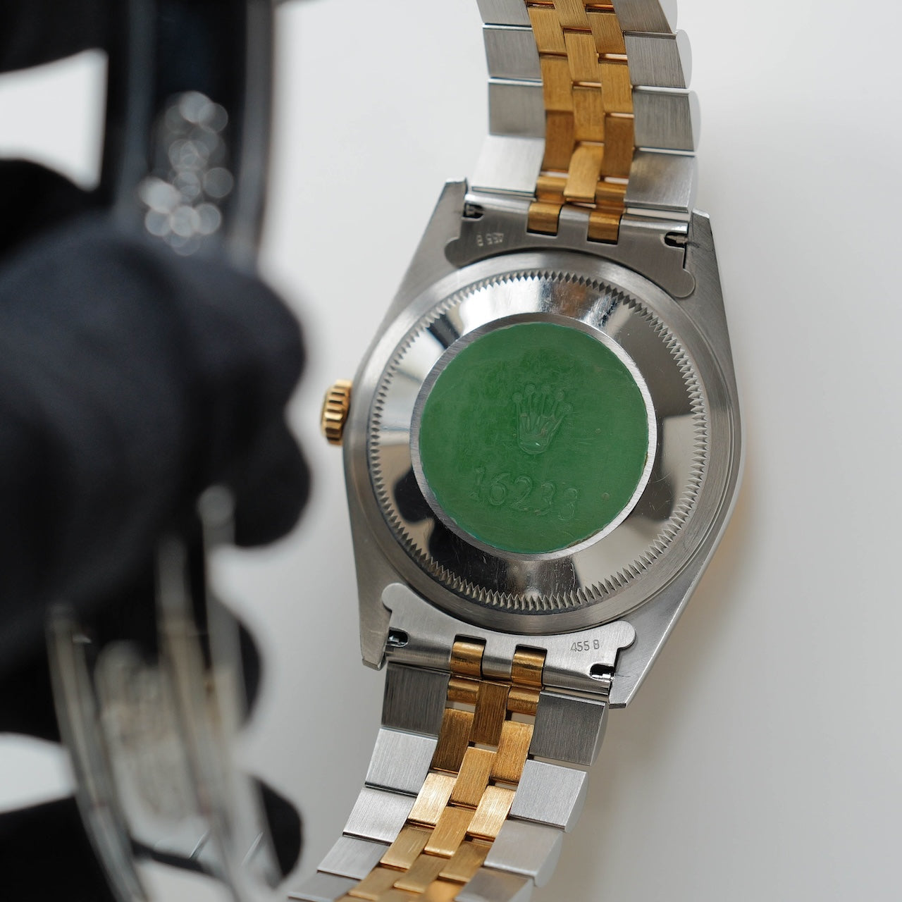 ロレックス/デイトジャスト16233/ブラックダイヤル/18Kイエローゴールド/ブヘラ保証書付き/ROLEX DATE-JUST REF.16233 18KYG "BLACK" with Paper Bucherer 1994y