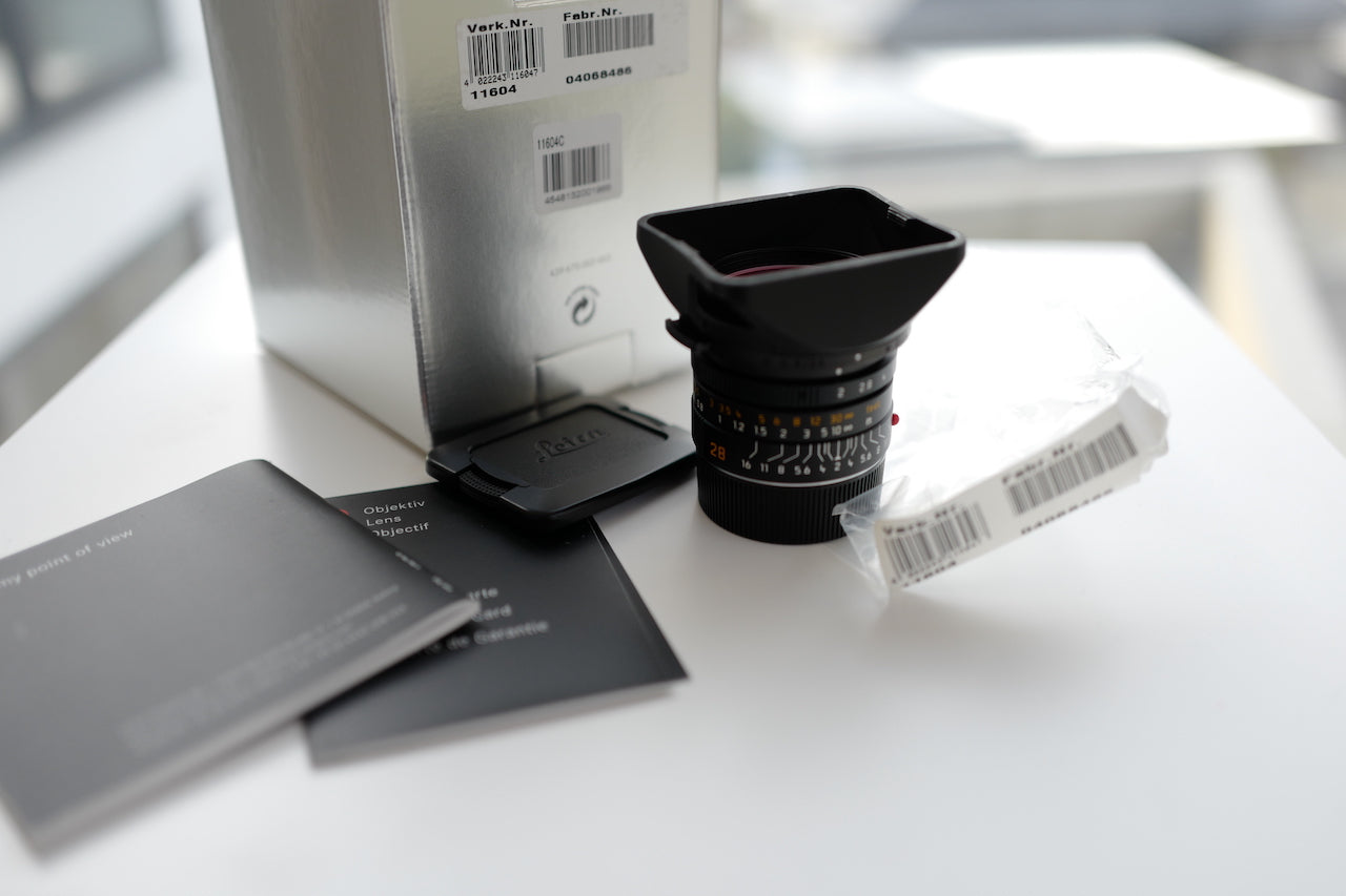 LEICA Summicron-M 28mmF2.0 ASPH 11604C Full set