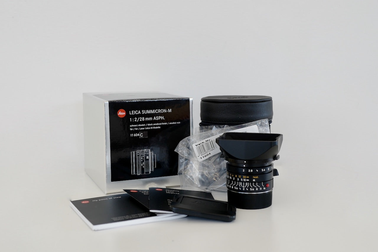 LEICA Summicron-M 28mmF2.0 ASPH 11604C Full set