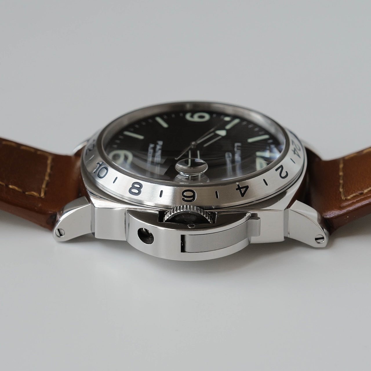 パネライ/ルミノールGMT/B番/フリンケダイヤル/クロノメーター証明書/箱付属/PANERAI LUMINOR GMT PAM00029 B Serial 1999y with Box