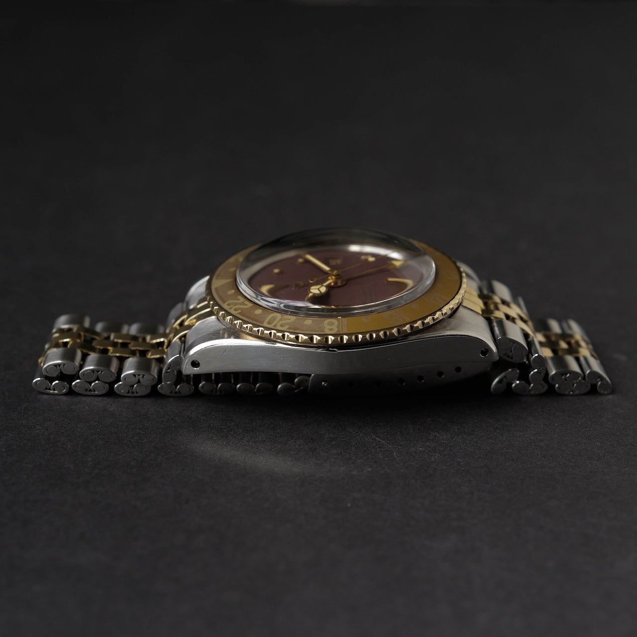 ロレックス/GMTマスター1675/3/茶つぼ/フジツボダイヤル/ゴーストベゼル/ROLEX GMT-MASTER 1675/3 "BROWN NIPPLE" GOHST BEZEL 18KYG 1972y