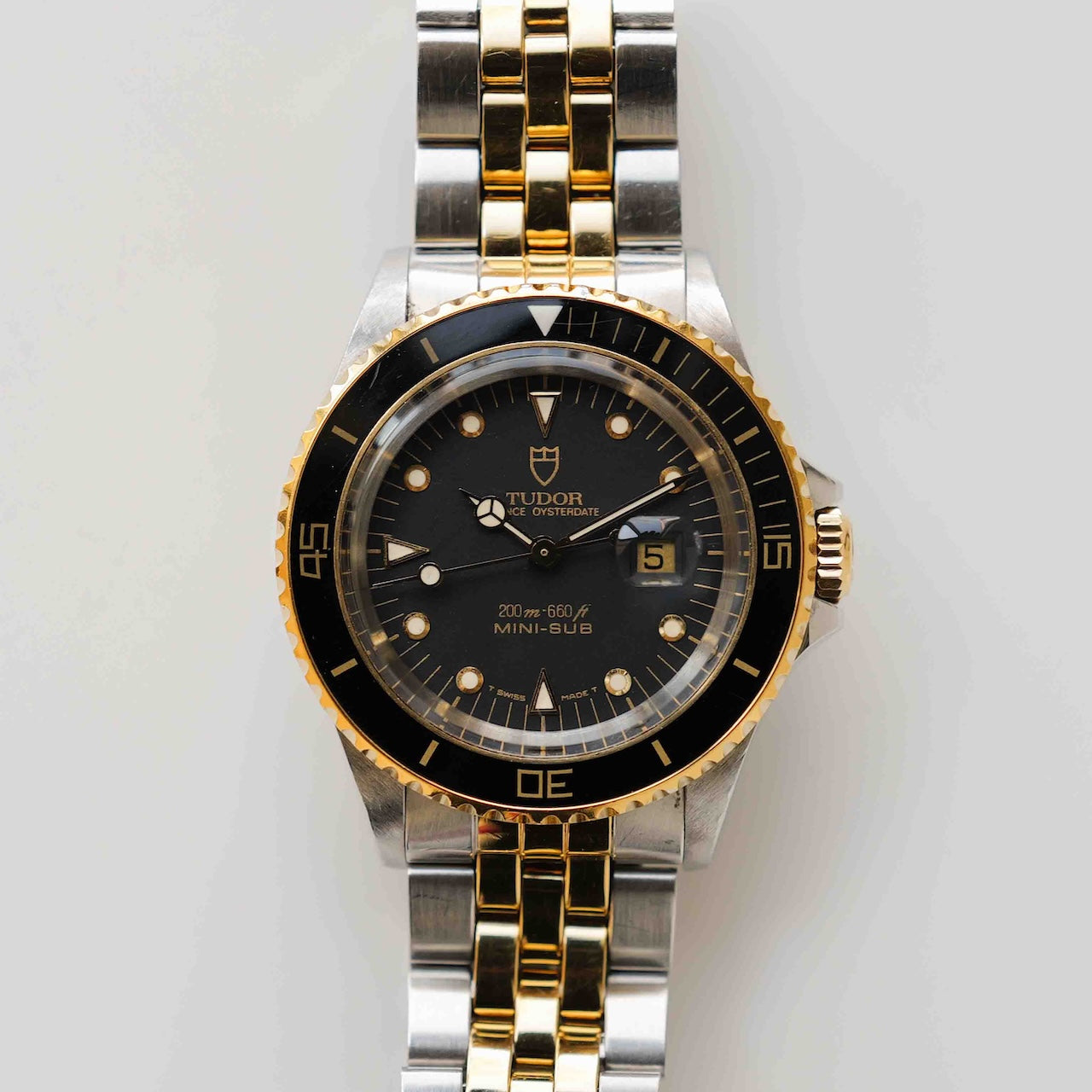 チューダー/ミニサブ73091/18Kイエローゴールド/箱・保証書付き/TUDOR MINI-SUB REF.73091 18KYG 1991 with Paper and Box