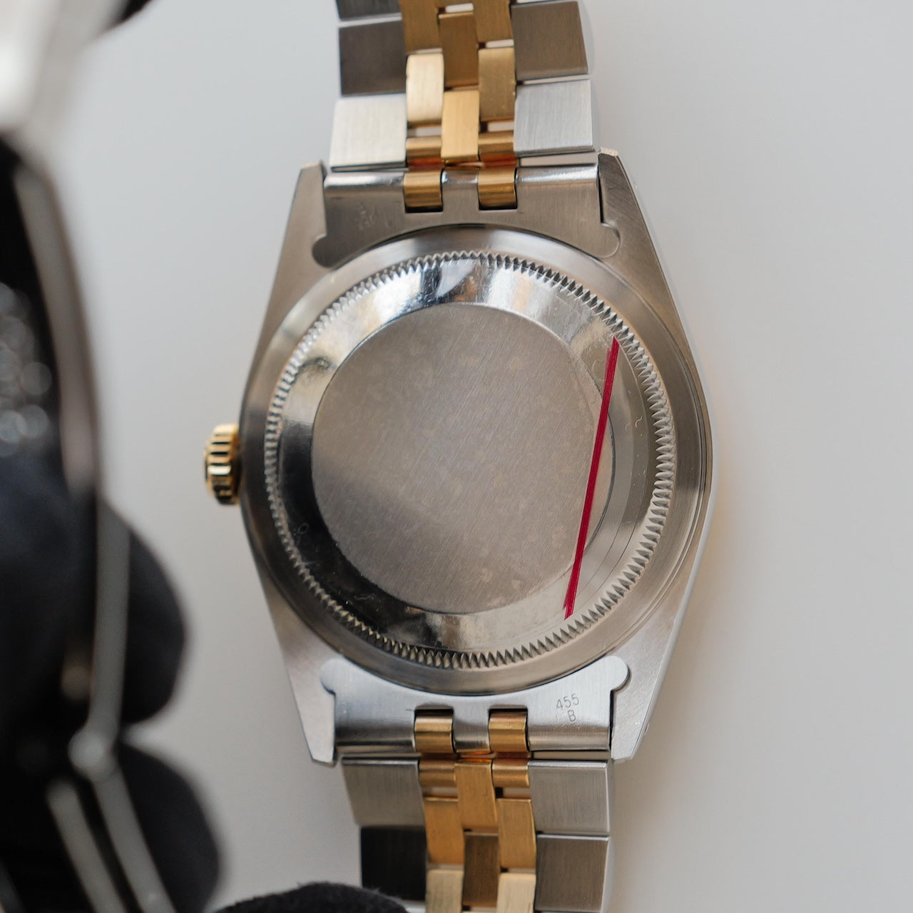 ロレックス/デイトジャスト/X番/グレー ローマンダイヤル/箱・保証書付フルセット/ROLEX DATE-JUST REF.16233 18KYG “GREY ROMAN” 1991y with Box and Paper