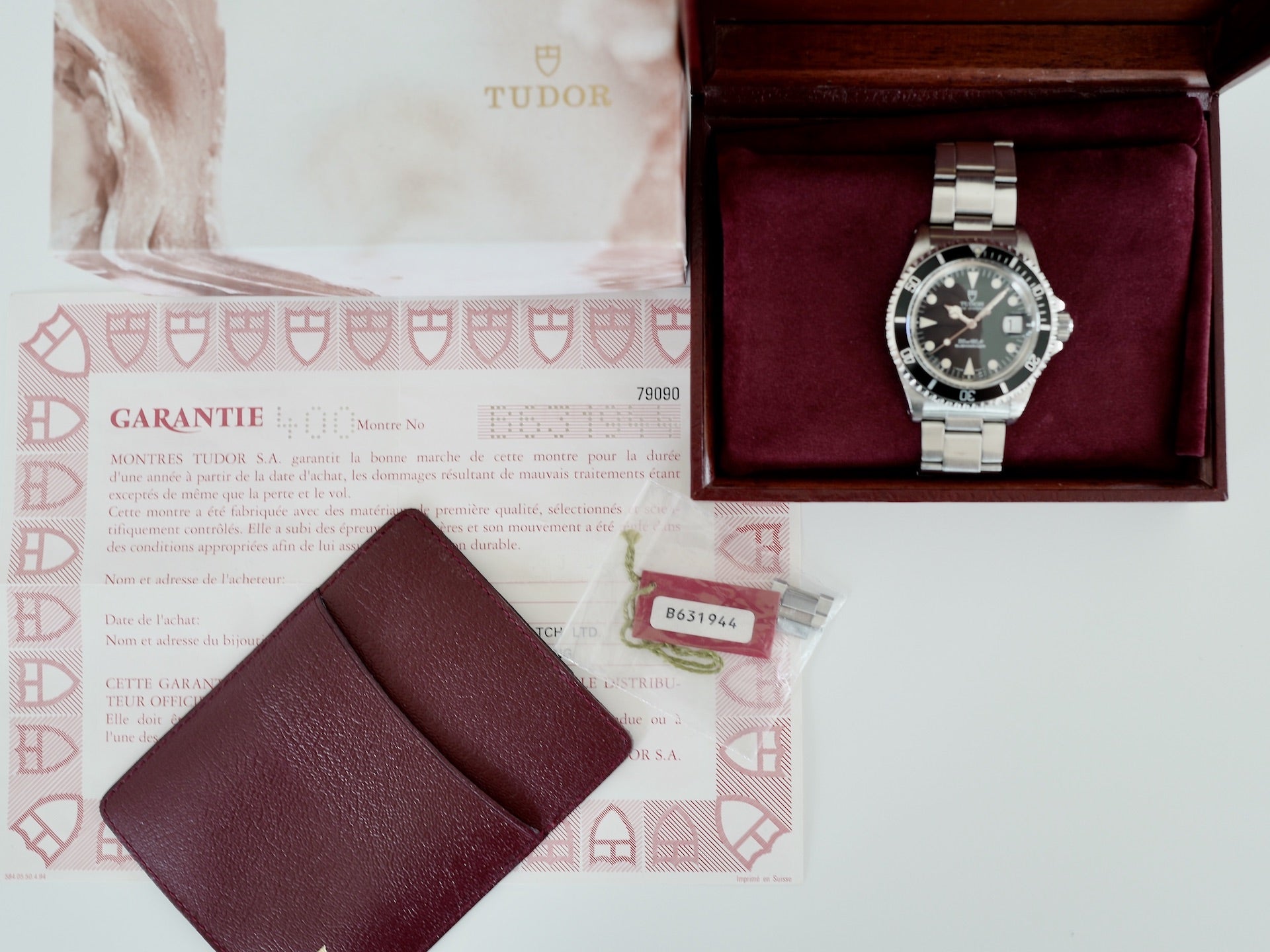TUDOR SUBMARINER Ref.79090 One Owner Full set Never polished