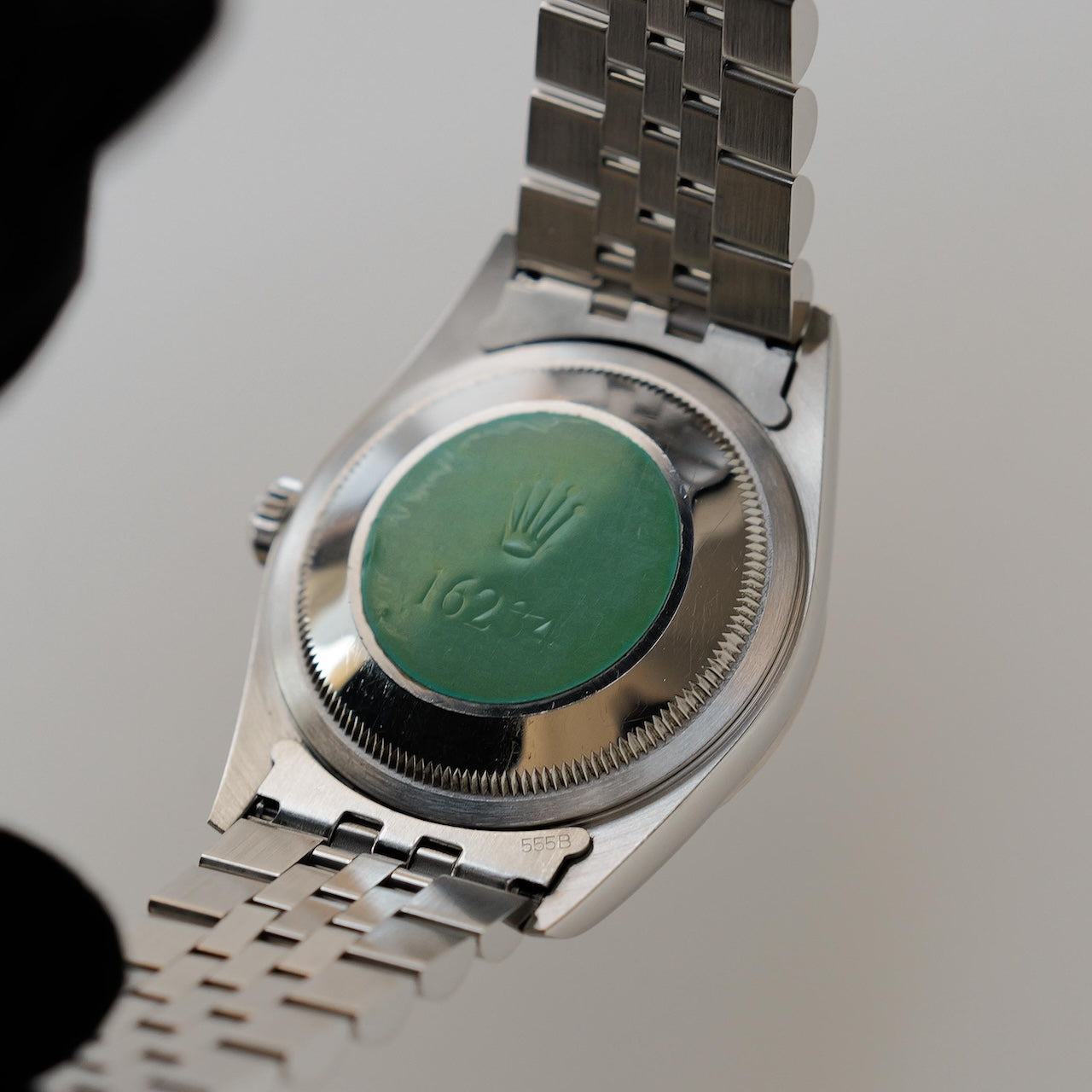 ロレックス/デイトジャスト/U番/ブルーダイヤル/裏蓋シール/箱・冊子等付属/ROLEX DATE-JUST REF.16234 “BLUE” 18KWG bezel 1997y with Box