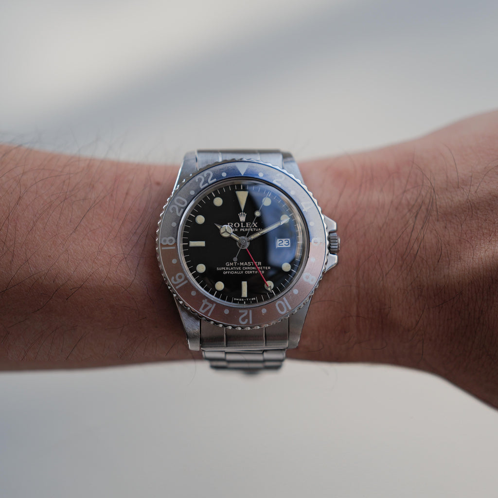 ロレックス/GMTマスター1675/後期ミラーダイヤル/ROLEX GMT-MASTER REF.1675 "GILT DIAL" 1966y-67y