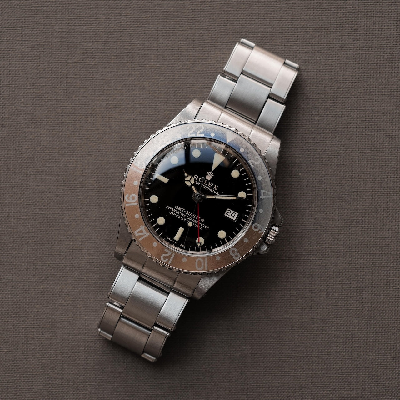 ロレックス/GMTマスター1675/後期ミラーダイヤル/ROLEX GMT-MASTER REF.1675 "GILT DIAL" 1966y-67y