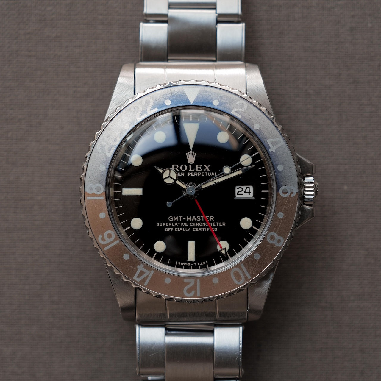 ロレックス/GMTマスター1675/後期ミラーダイヤル/ROLEX GMT-MASTER REF.1675 "GILT DIAL" 1966y-67y