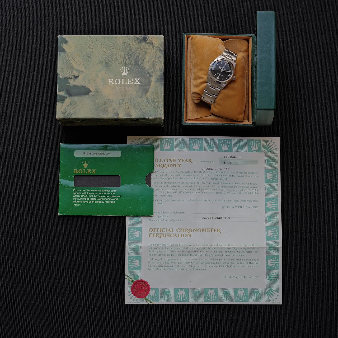 ロレックス/エクスプローラー1/1016/マーク5マットダイヤル/元箱・USギャラ付/ROLEX EXPLORER REF.1016 “Mark 5 MATTE DIAL” 1984y with Box and US Guarantee