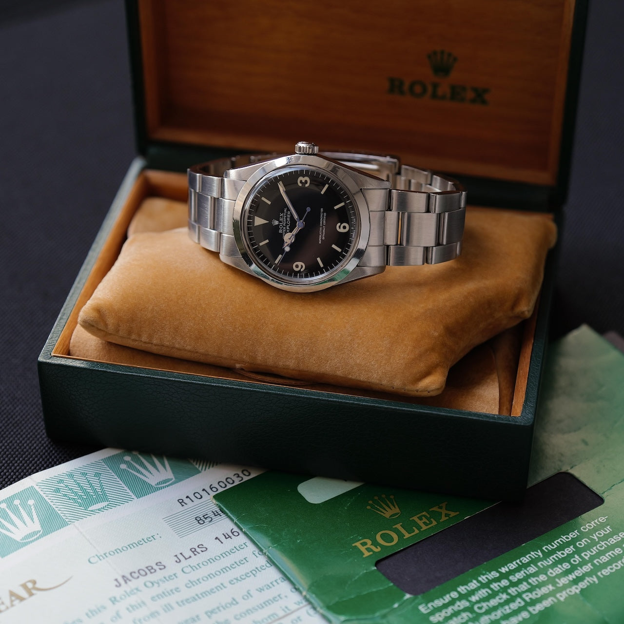 ロレックス/エクスプローラー1/1016/マーク5マットダイヤル/元箱・USギャラ付/ROLEX EXPLORER REF.1016 “Mark 5 MATTE DIAL” 1984y with Box and US Guarantee