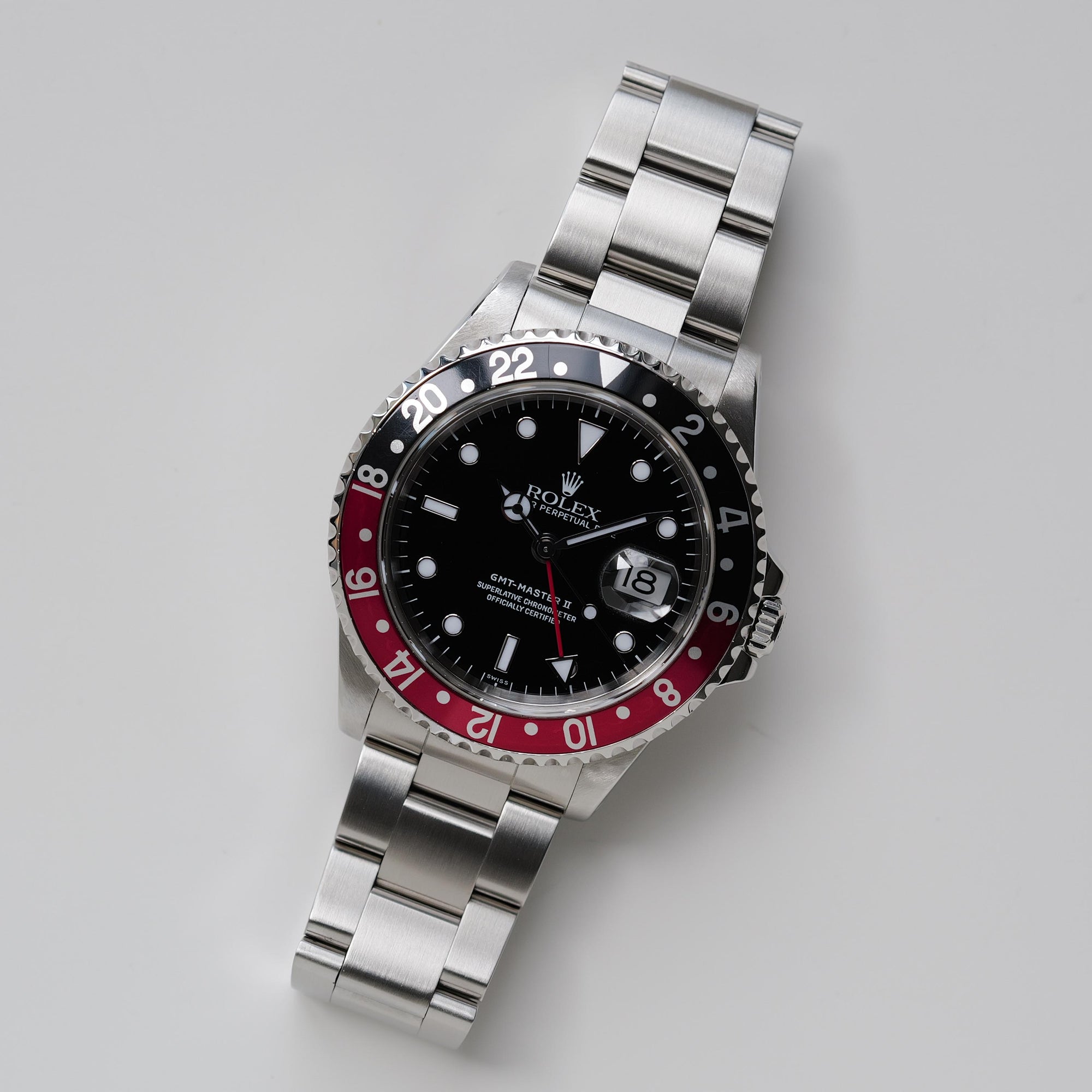 ロレックス/GMTマスター2/16710/A番/コークベゼル/オンリースイス/保証書付フルセット/ROLEX GMT-MASTER2 REF.16710 “ONLY SWISS” Coke Bezel A-Serial 1998-99Y Full Set