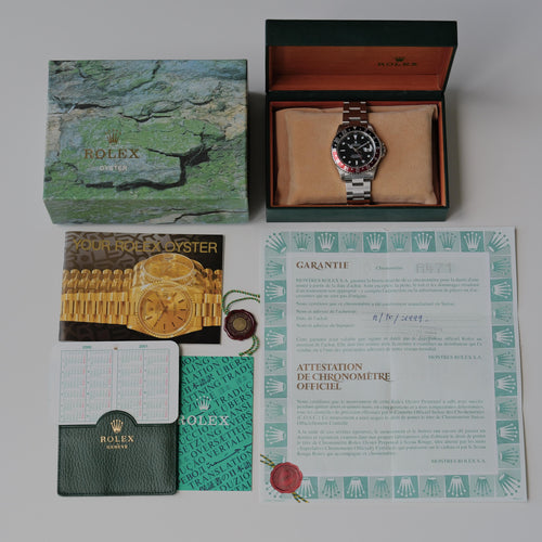 ロレックス/GMTマスター2/16710/A番/コークベゼル/オンリースイス/保証書付フルセット/ROLEX GMT-MASTER2 REF.16710 “ONLY SWISS” Coke Bezel A-Serial 1998-99Y Full Set
