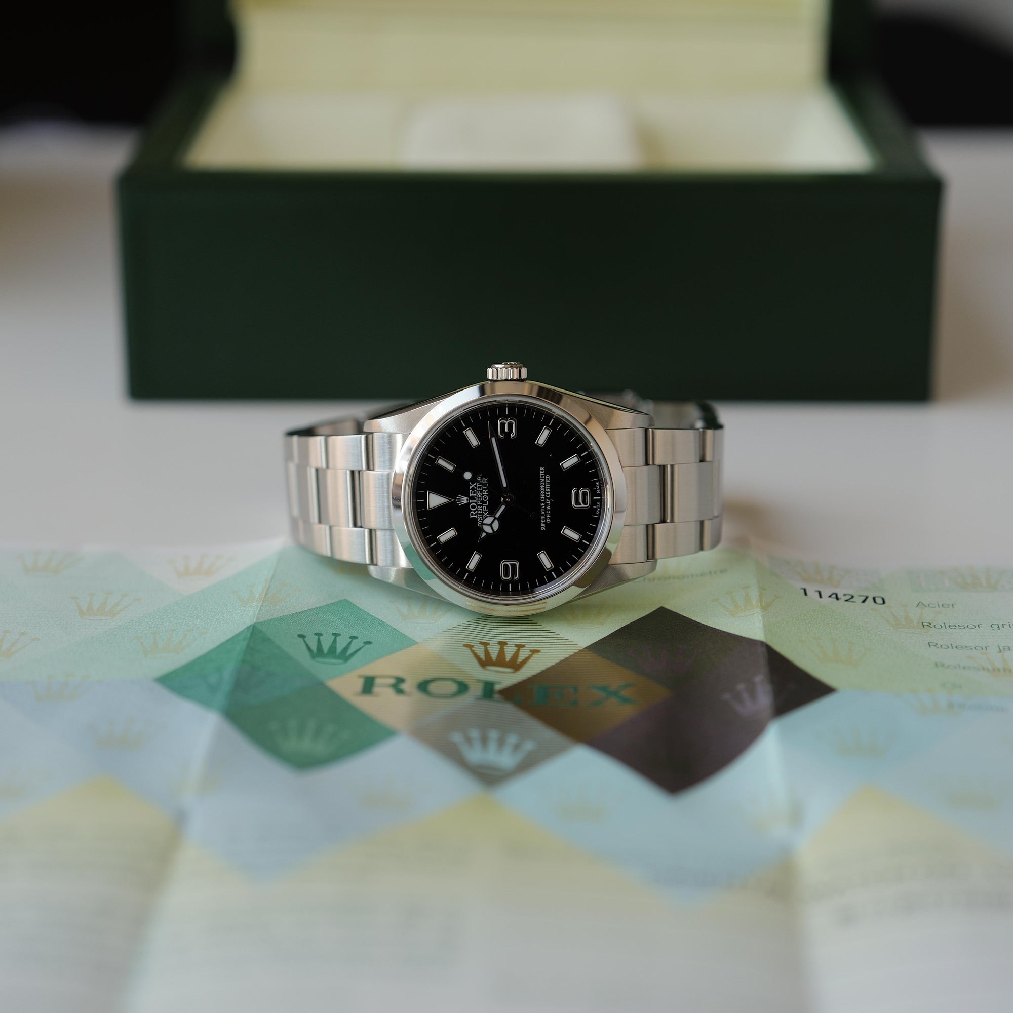 ロレックス/エクスプローラー1/114270/D番/保証書付/ROLEX EXPLORE 1 REF.114270 D-Serial 2005-06 Full Set