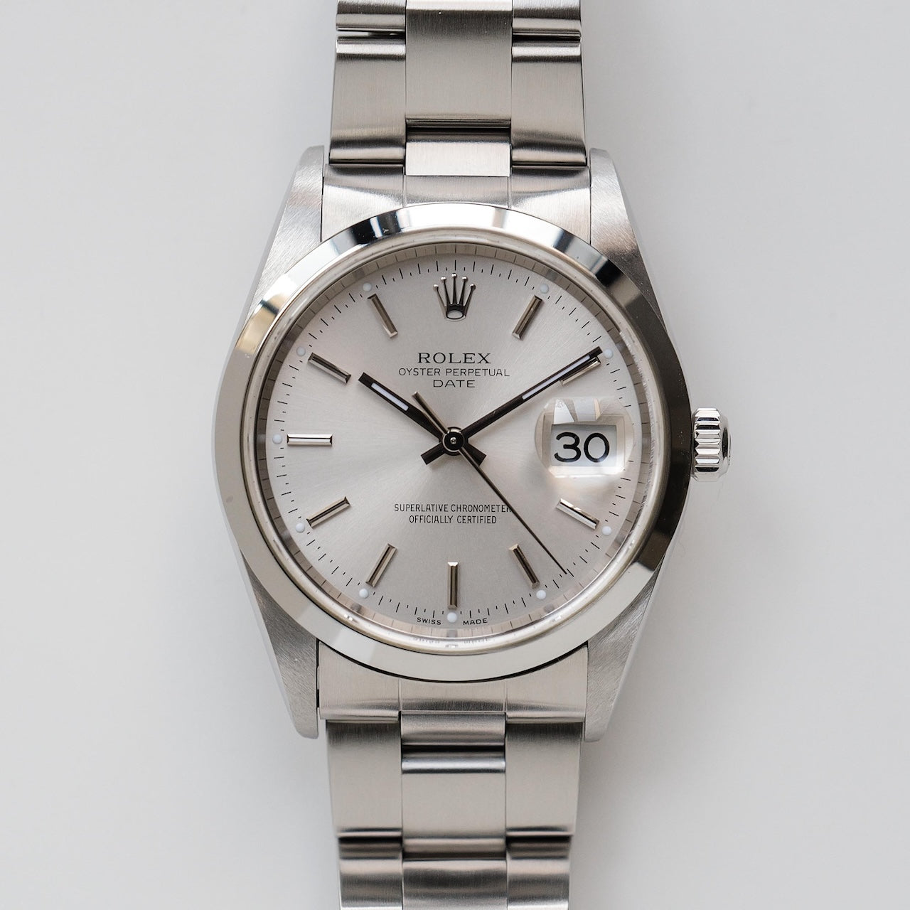 ロレックス/オイスターパーペチュアル デイト15200/P番/シルバーダイヤル/国内正規ギャラ/フルセット/ROLEX OYSTER PERPETUAL DATE REF.15200 “SILVER DIAL” 2000 Full Set