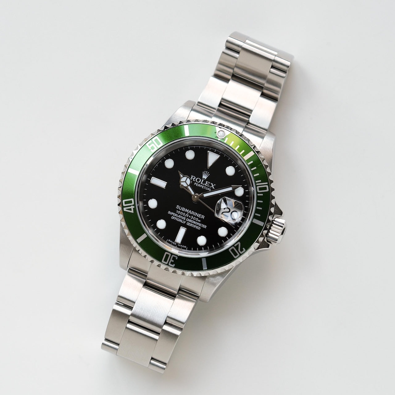 ロレックス/サブマリーナーデイト16610LV/Z番/グリーンサブ/保証書付フルセット/ROLEX SUBMARINER DATE REF.16610LV “KERMIT” Z-Serial 2006-07Y FULL SET