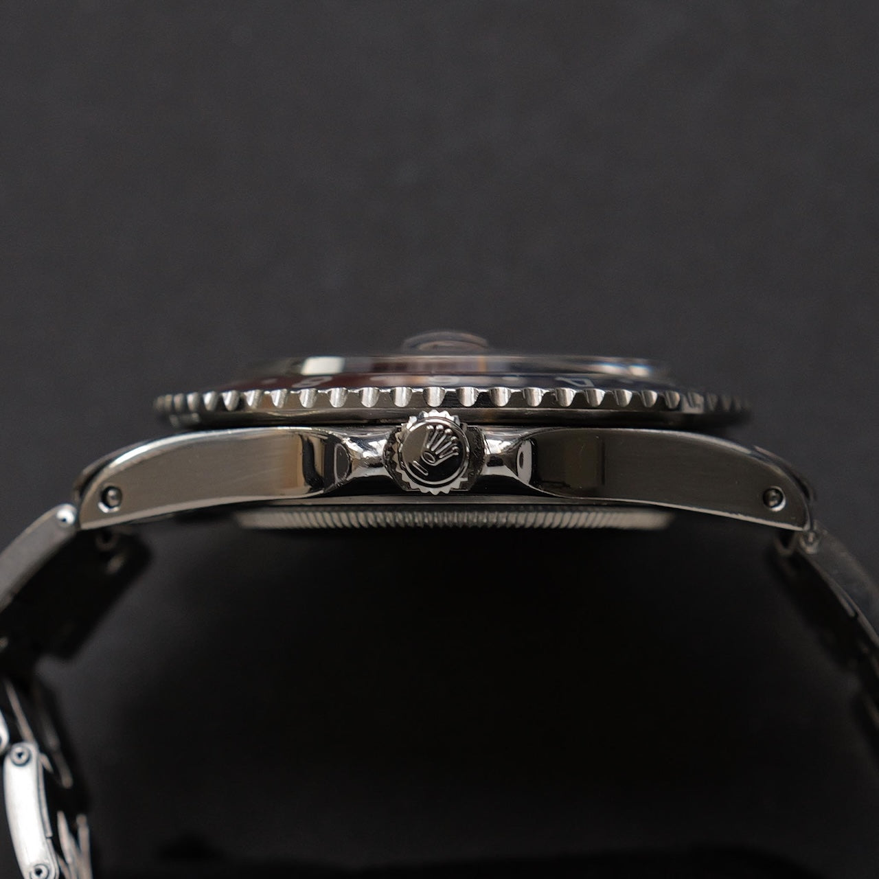 ロレックス/GMTマスター1675/後期ミラーダイヤル/マーク1ベゼル/ワイドスイス/USリベット/ROLEX GMT-MASTER Ref.1675 “GILT DIAL, WIDE SWISS” Mk.1 Bezel US Rivet 1965Y