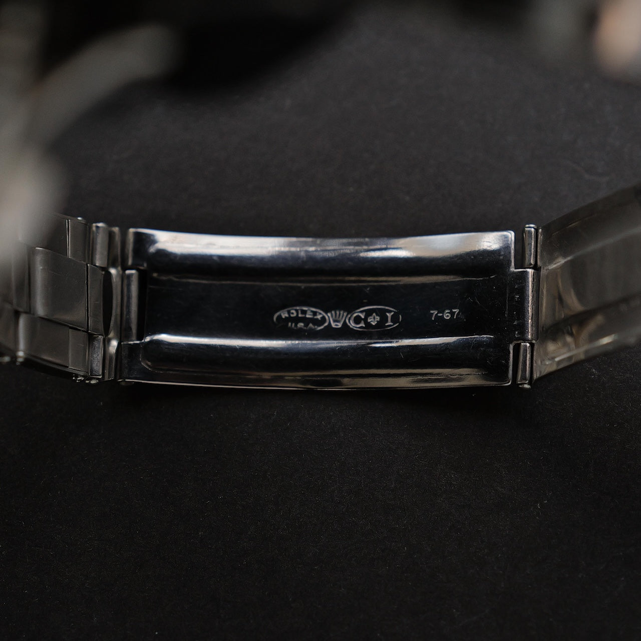 ロレックス/GMTマスター1675/後期ミラーダイヤル/マーク1ベゼル/ワイドスイス/USリベット/ROLEX GMT-MASTER Ref.1675 “GILT DIAL, WIDE SWISS” Mk.1 Bezel US Rivet 1965Y