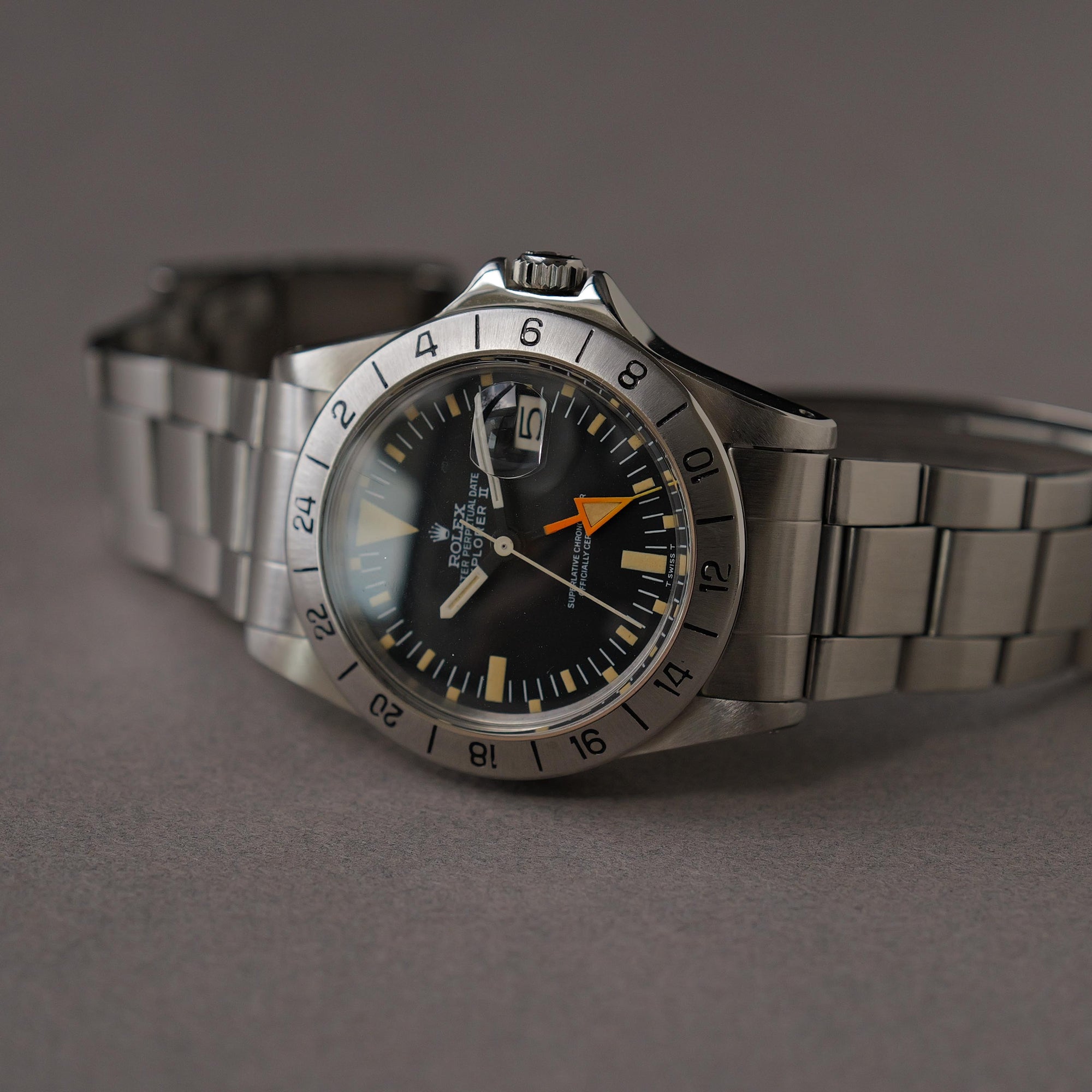 ロレックス/エクスプローラー2/1655/マーク１ダイヤル/マーク２ベゼル/初期ケース/ROLEX EXPLORER2 Ref.1655 “Mk 1 dial, Mk 2 Bezel” “Early Case” 1971-72y