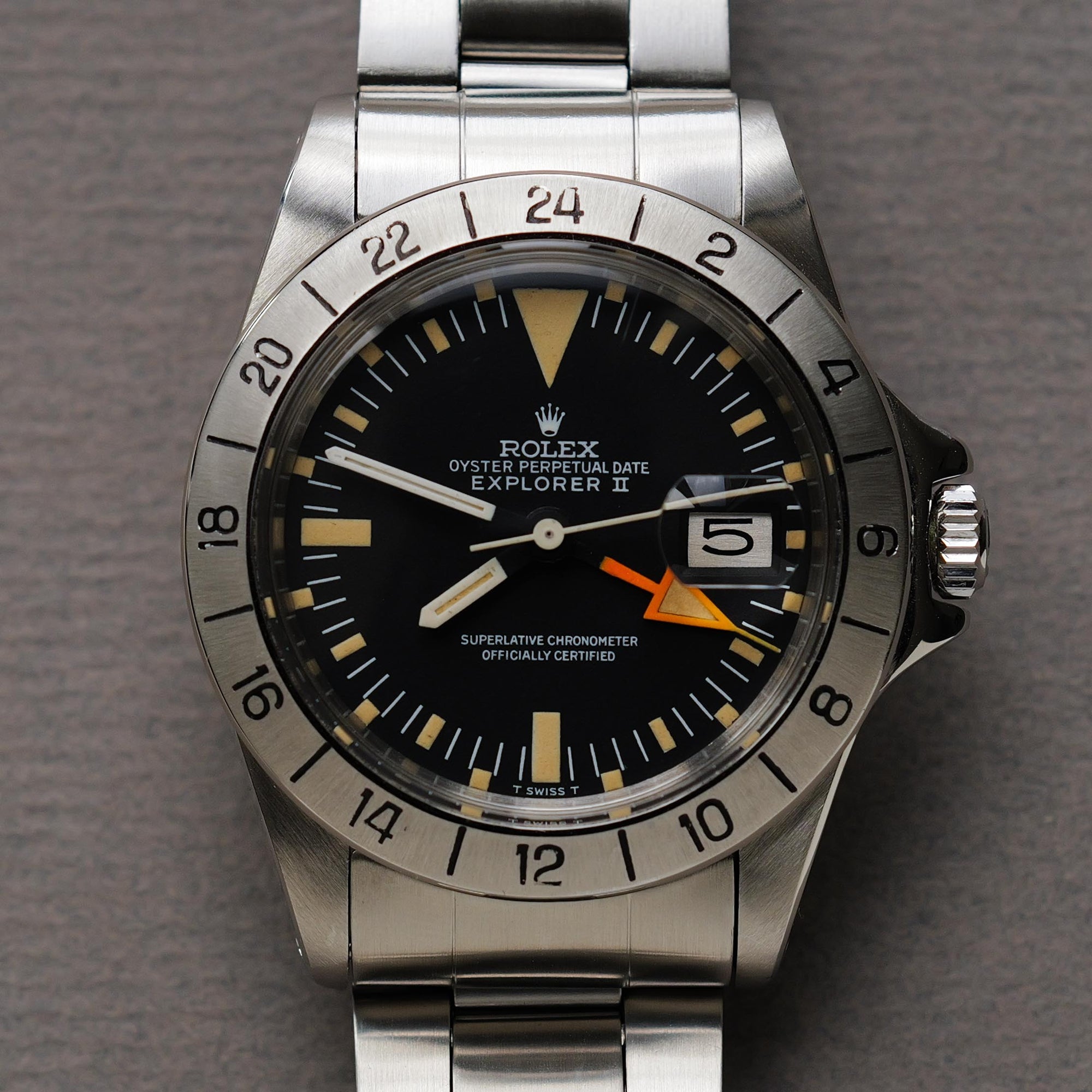 ロレックス/エクスプローラー2/1655/マーク1ダイヤル/マーク2ベゼル/初期ケース/ROLEX EXPLORER2 Ref.1655 “Mk 1 dial, Mk 2 Bezel” “Early Case” 1971-72y