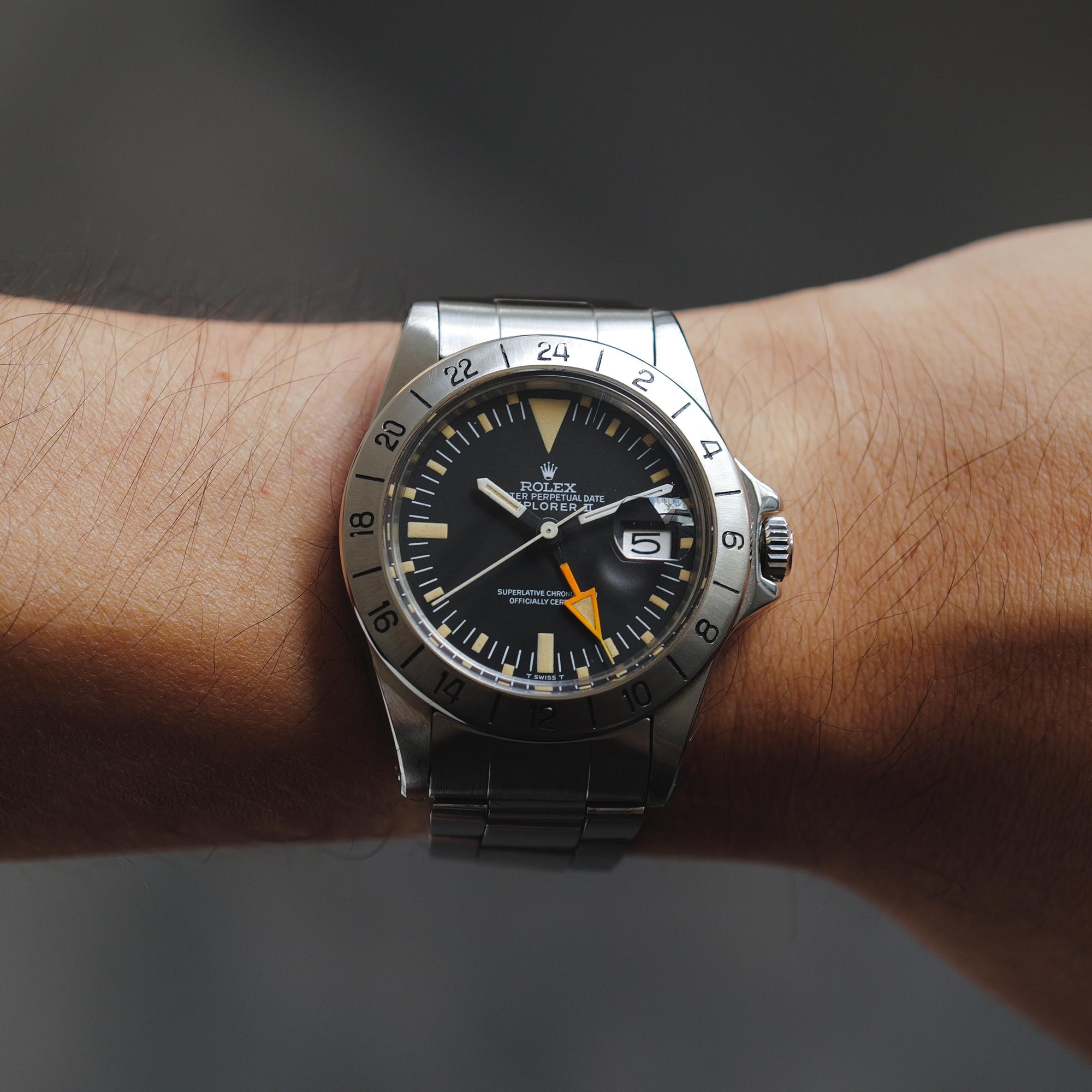 ロレックス/エクスプローラー2/1655/マーク１ダイヤル/マーク２ベゼル/初期ケース/ROLEX EXPLORER2 Ref.1655 “Mk 1 dial, Mk 2 Bezel” “Early Case” 1971-72y