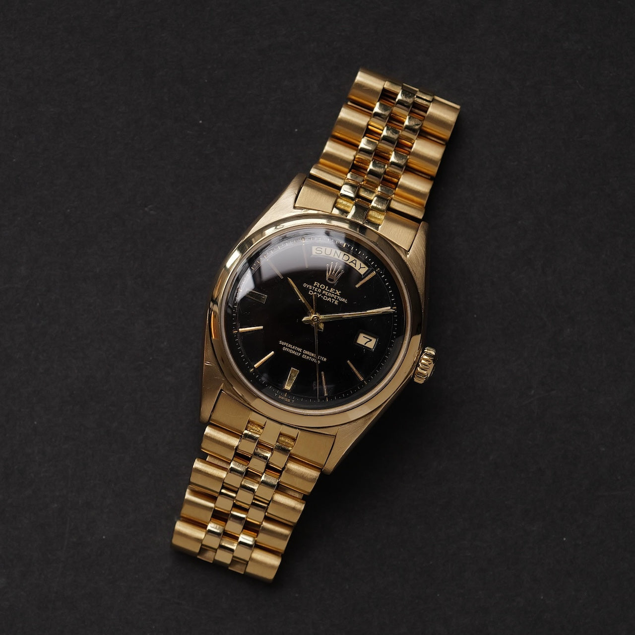 【ON HOLD】ロレックス/デイデイト1803/ミラートロピカルダイヤル/18Kイエローゴールド/ROLEX DAY-DATE Ref.1803 18KYG “Tropical Gilt Dial”  1964y