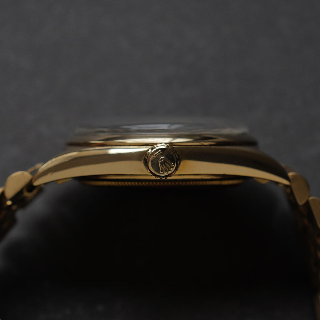 【ON HOLD】ロレックス/デイデイト1803/ミラートロピカルダイヤル/18Kイエローゴールド/ROLEX DAY-DATE Ref.1803 18KYG “Tropical Gilt Dial”  1964y