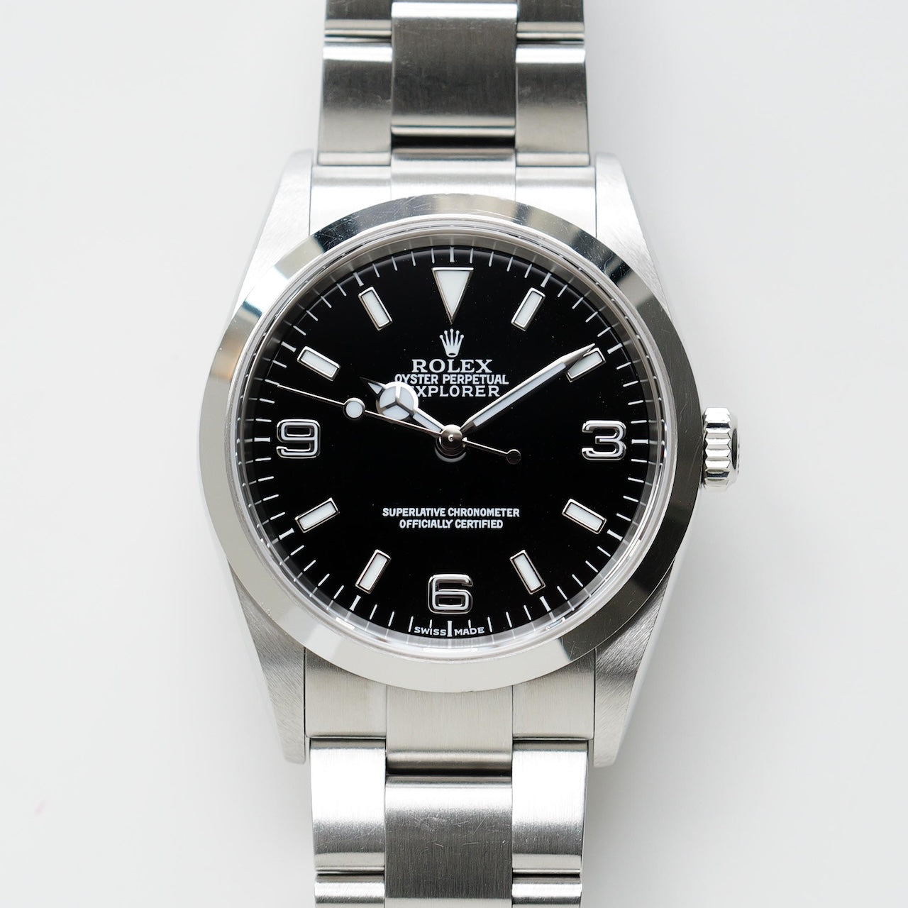 ロレックス/エクスプローラー1/114270/Y番/裏蓋シールあり/保証書付