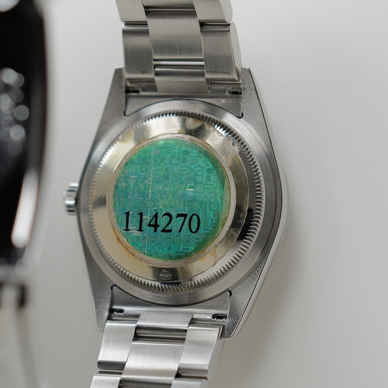 ロレックス/エクスプローラー1/114270/Y番/裏蓋シールあり/保証