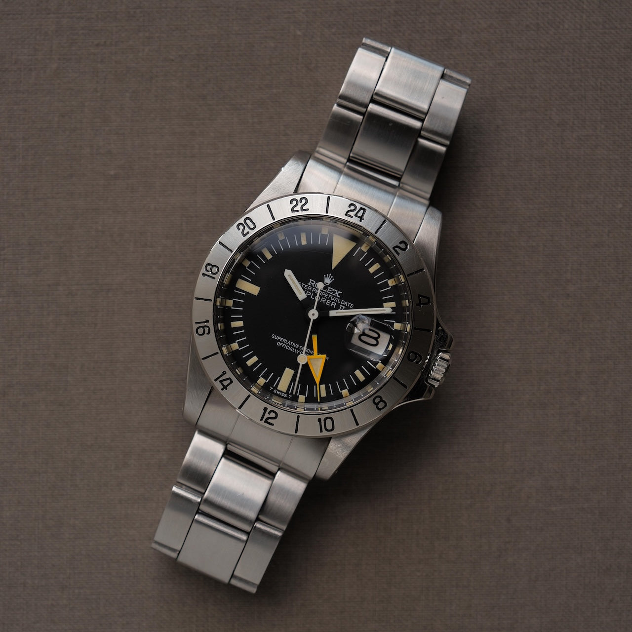 ロレックス/エクスプローラー2/1655/マーク２ダイヤル/マーク２ベゼル/日ロレオーバーホール証明書/ROLEX EXPLORER 2 Ref.1655 "Mk2 Dial, Mk2 Bezel" 1974y with Box and  JP ROLEX OH Guarantee