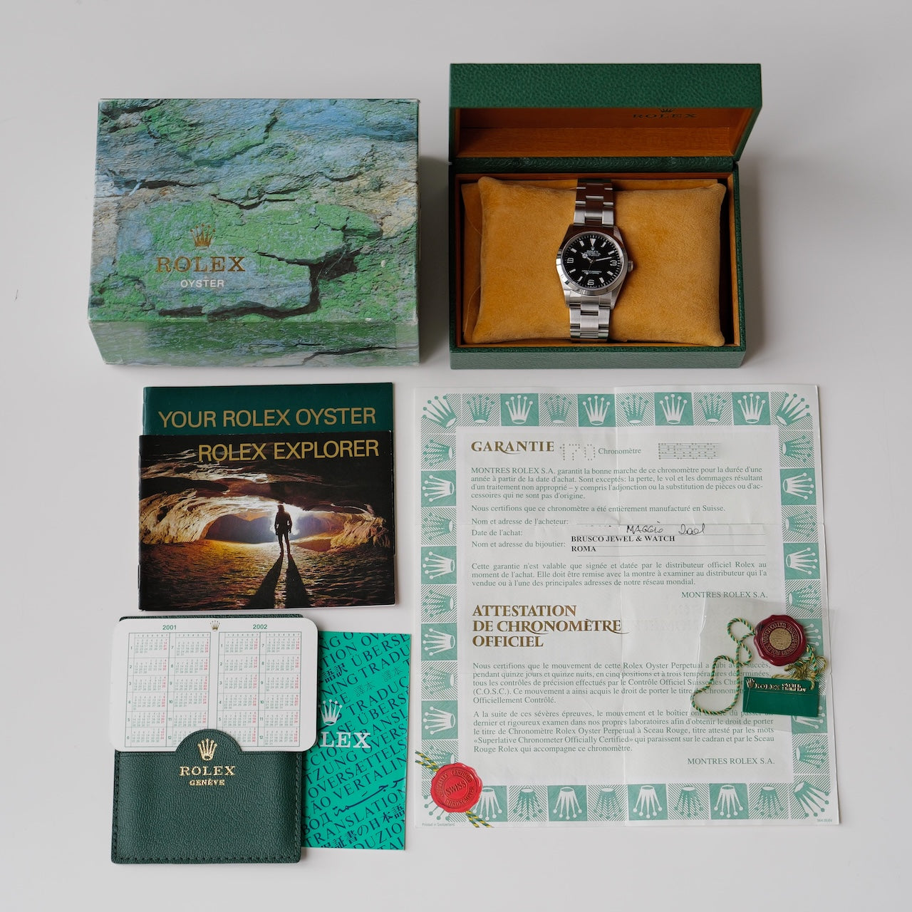 ロレックス/エクスプローラー1/14270/最終シリアルP68番/保証書付フルセット/ほぼ未使用品/ROLEX EXPLORER 1 REF.14270 "FINAL P68-SERIAL" 2000-01Y FULL SET MINT