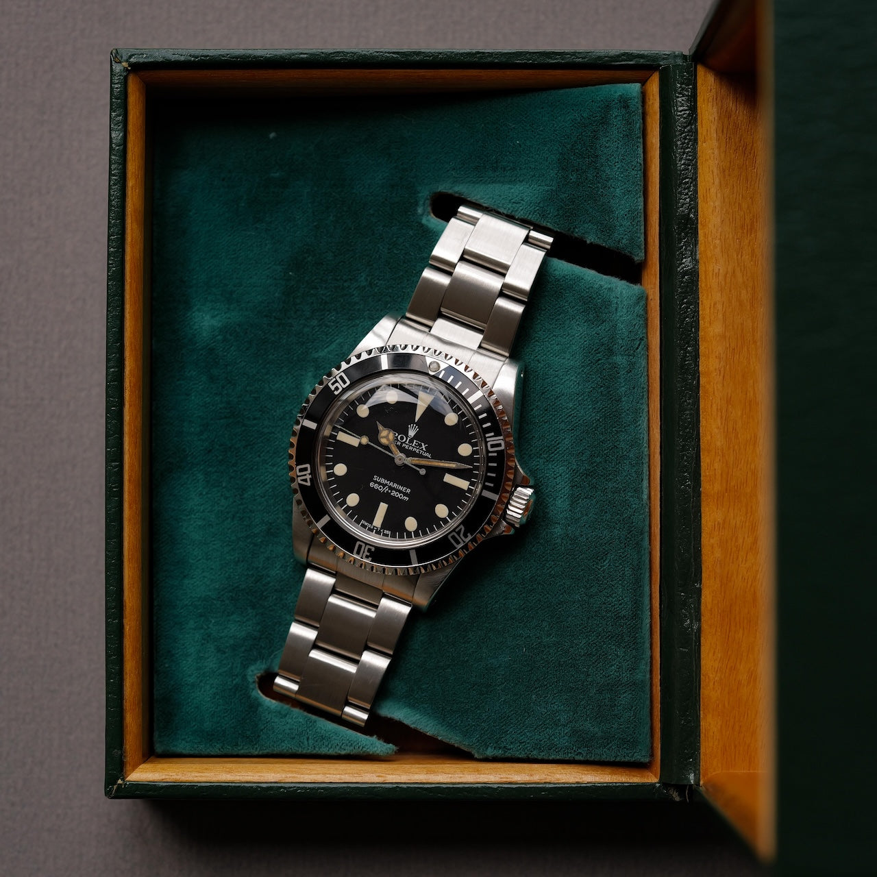 ロレックス/サブマリーナー5513/マーク4 マキシ ダイヤル/マットダイヤル/箱等付属/ROLEX SUBMARINER REF.5513 " MAXI Mark 4 DIAL"  Matte dial 1982Y with Box