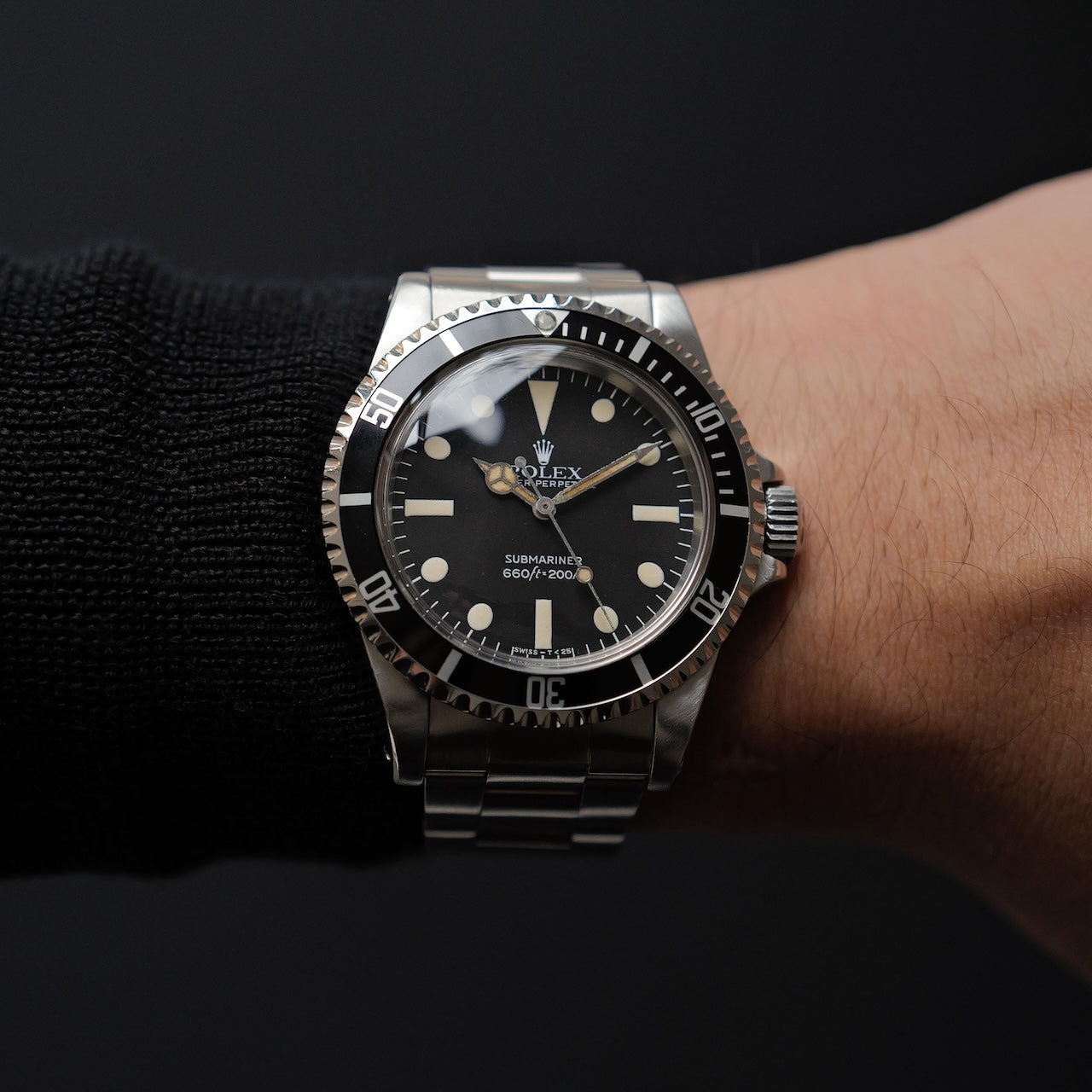 ロレックス/サブマリーナー5513/マーク4 マキシ ダイヤル/マットダイヤル/箱等付属/ROLEX SUBMARINER REF.5513 " MAXI Mark 4 DIAL"  Matte dial 1982Y with Box