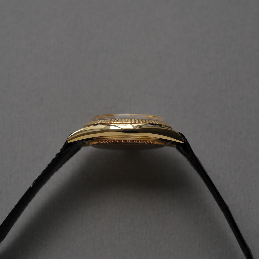 ロレックス/デイトジャスト1601/8/ミラーダイヤル/18Kイエローゴールド/ROLEX DATE-JUST Ref.1601/8 "Gilt Dial" 18K Yellow Gold 1964-65y