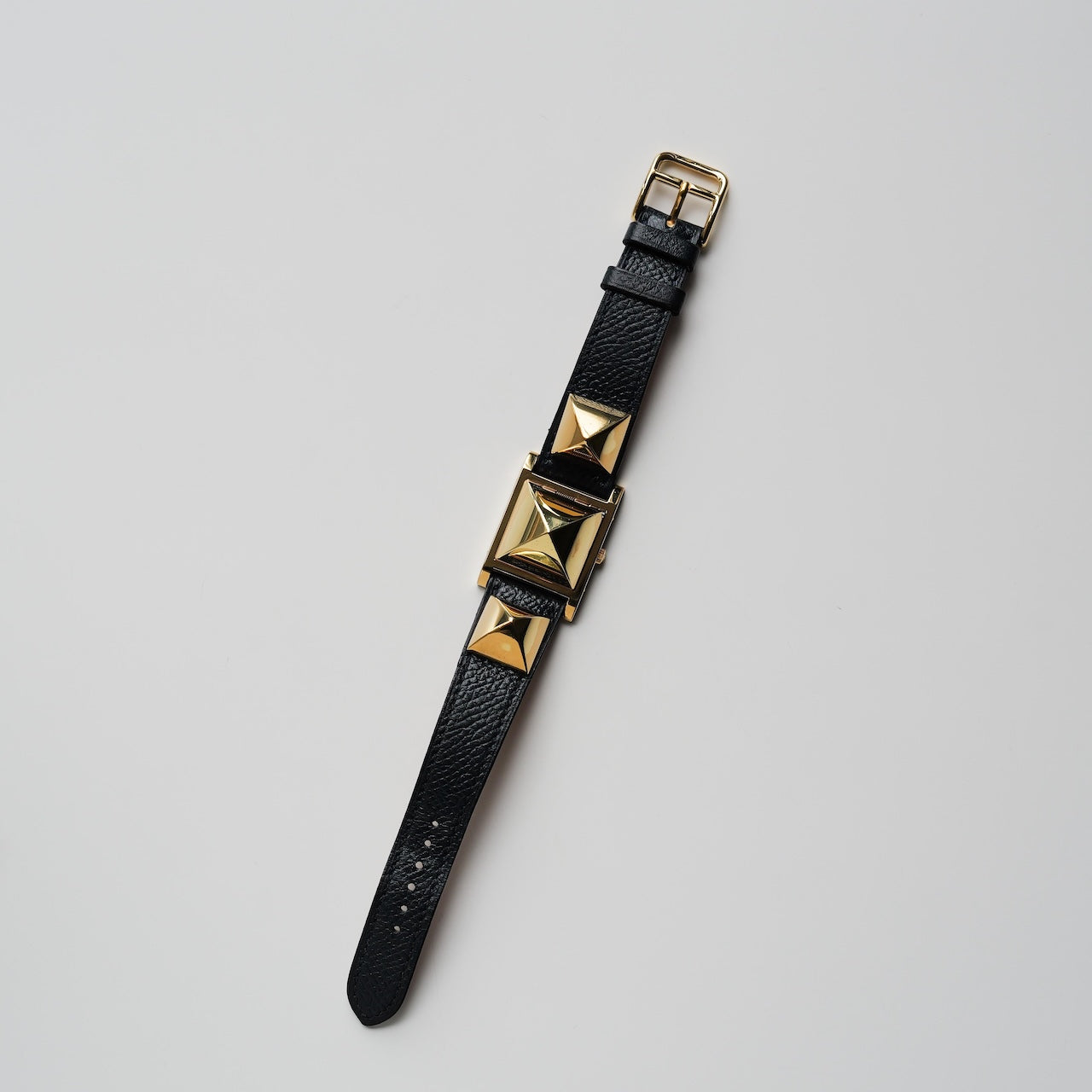 エルメス/メドール/ホワイトダイヤル/純正カーフ ネイビー ストラップ/HERMES MEDOR WHITE DIAL Calf Leather Navy Strap 1990s