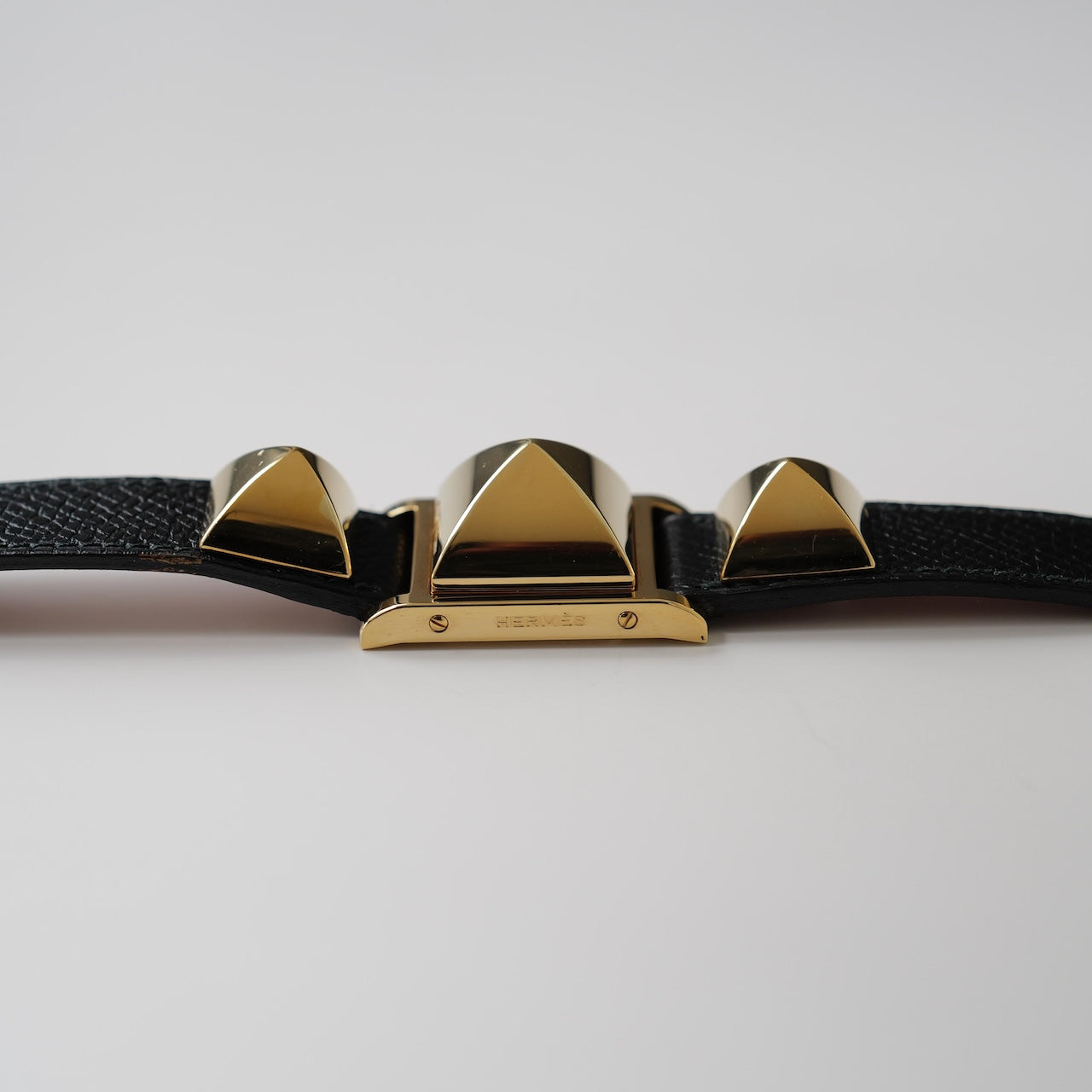エルメス/メドール/ホワイトダイヤル/純正カーフ ブラック ストラップ/HERMES MEDOR WHITE DIAL black calf leather strap 1990s
