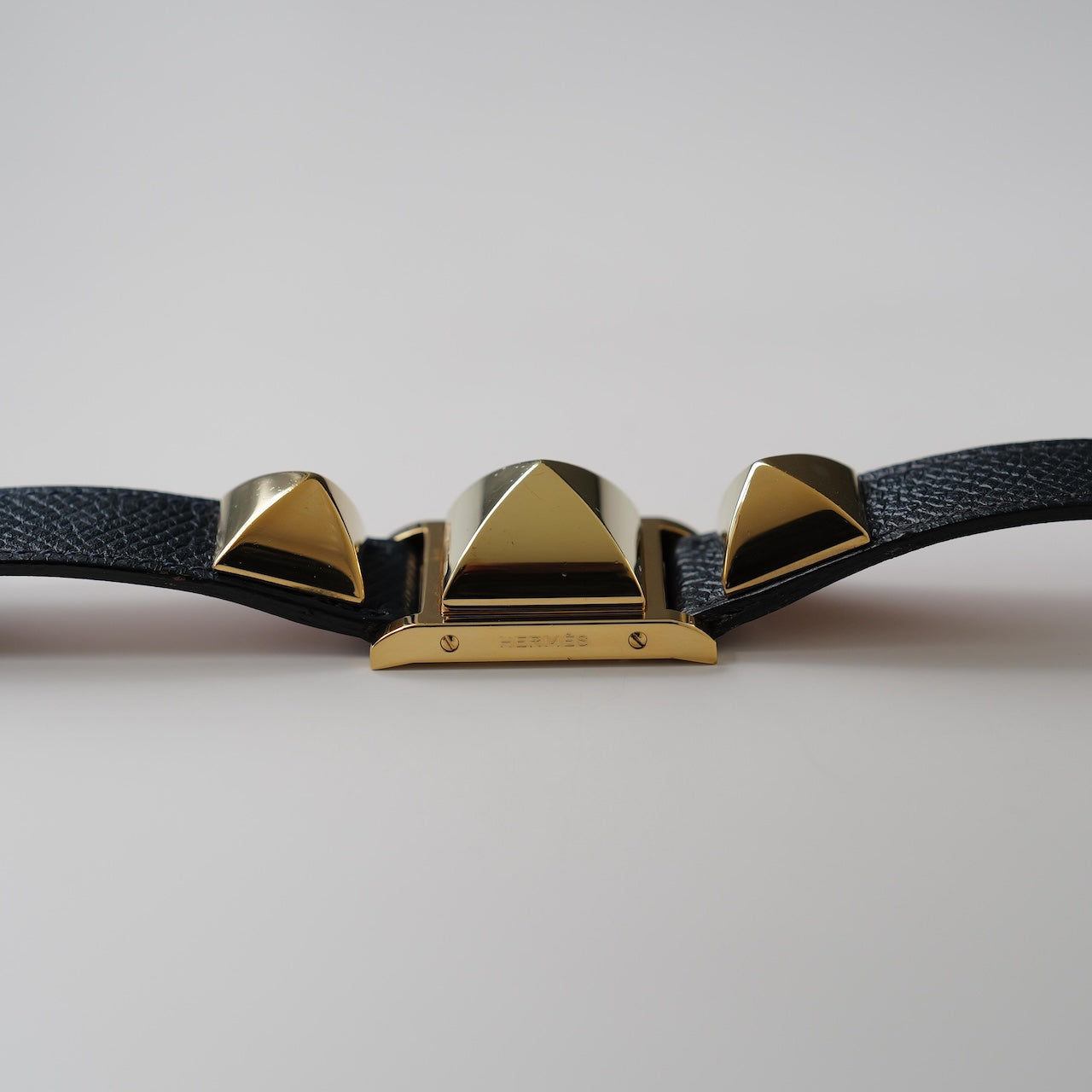 エルメス/メドール/ホワイトダイヤル/純正カーフ ネイビー ストラップ/HERMES MEDOR WHITE DIAL Calf Leather Navy Strap 1990s
