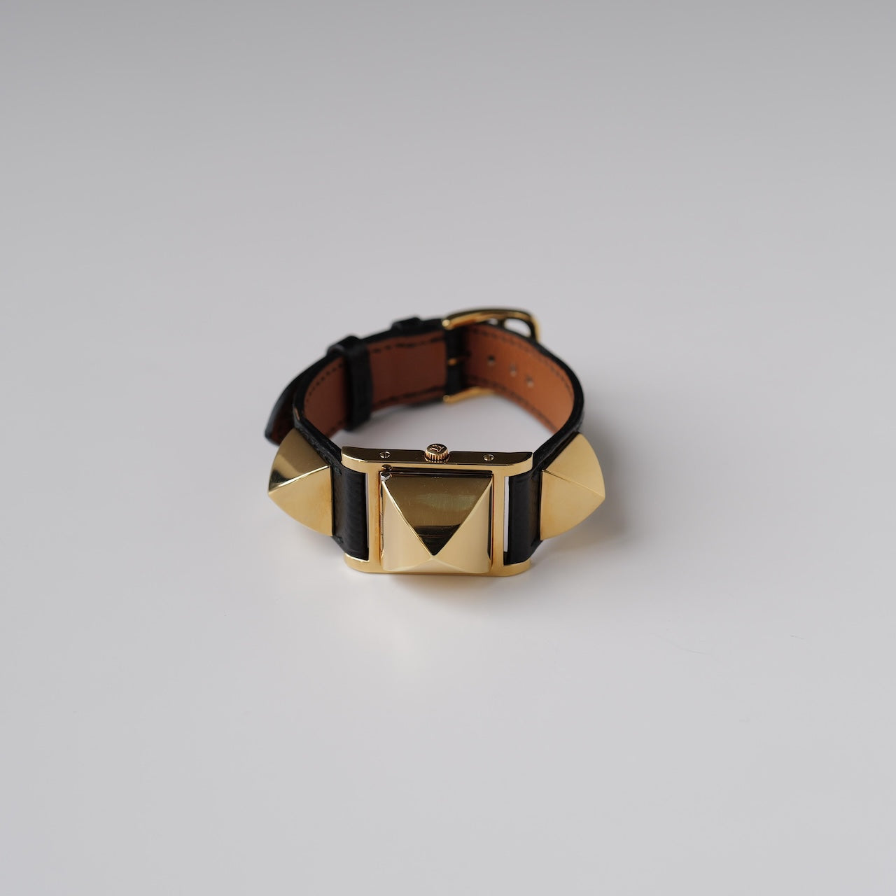 エルメス/メドール/ホワイトダイヤル/純正カーフ ブラック ストラップ/HERMES MEDOR WHITE DIAL black calf leather strap 1990s