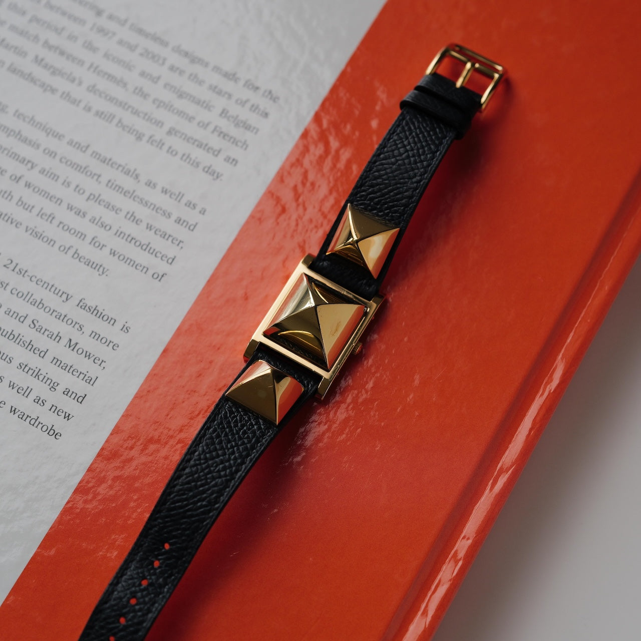 エルメス/メドール/ホワイトダイヤル/純正カーフ ネイビー ストラップ/HERMES MEDOR WHITE DIAL Calf Leather Navy Strap 1990s