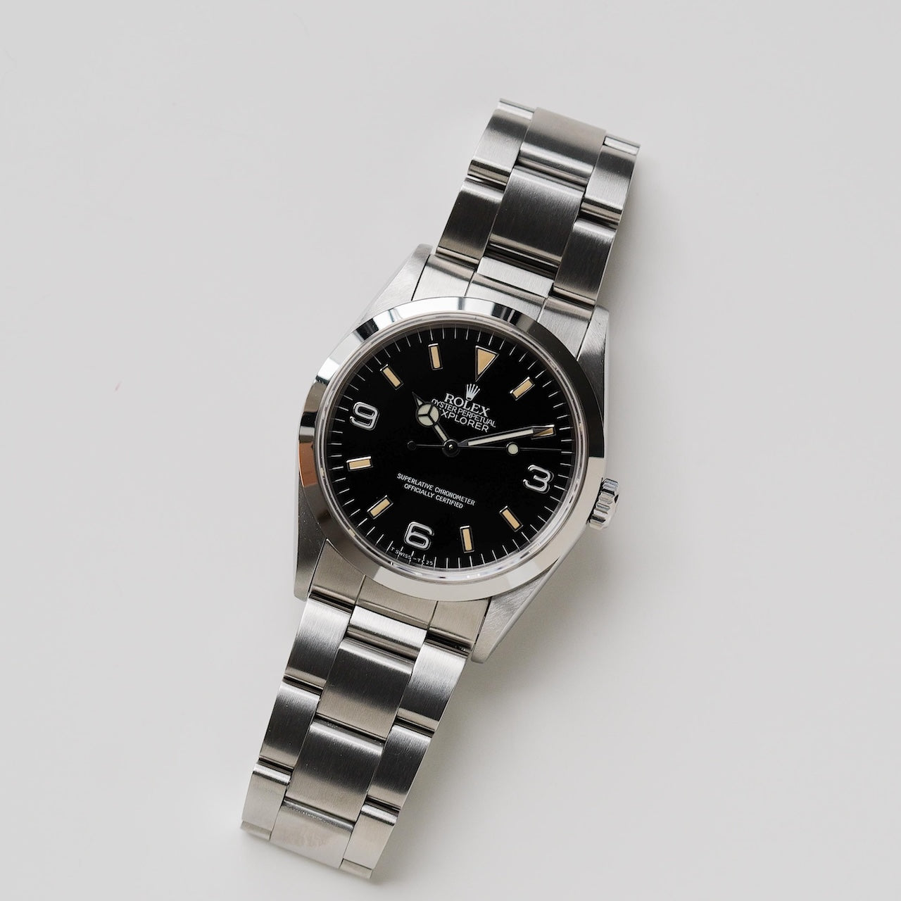 ロレックス/エクスプローラー1/14270/X番/パティーナ/オールトリチウム/シングルバックル/ROLEX EXPLORER 1 REF.14270 "Patina" X-Serial All tritium SIngle buckle 1991Y