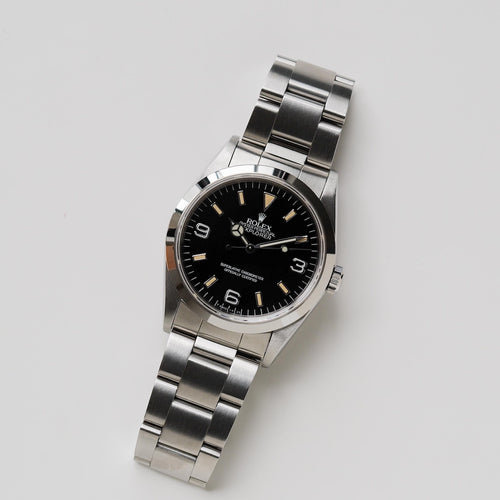 ロレックス/エクスプローラー1/14270/X番/パティーナ/オールトリチウム/シングルバックル/ROLEX EXPLORER 1 REF.14270 "Patina" X-Serial All tritium SIngle buckle 1991Y