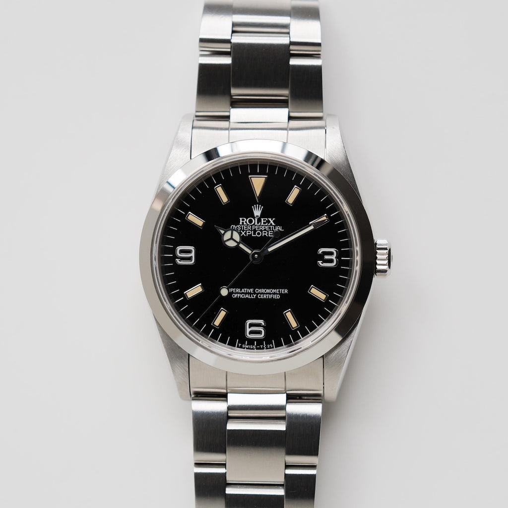 ロレックス/エクスプローラー1/14270/X番/パティーナ/オールトリチウム/シングルバックル/ROLEX EXPLORER 1 REF.14270 "Patina" X-Serial All tritium SIngle buckle 1991Y