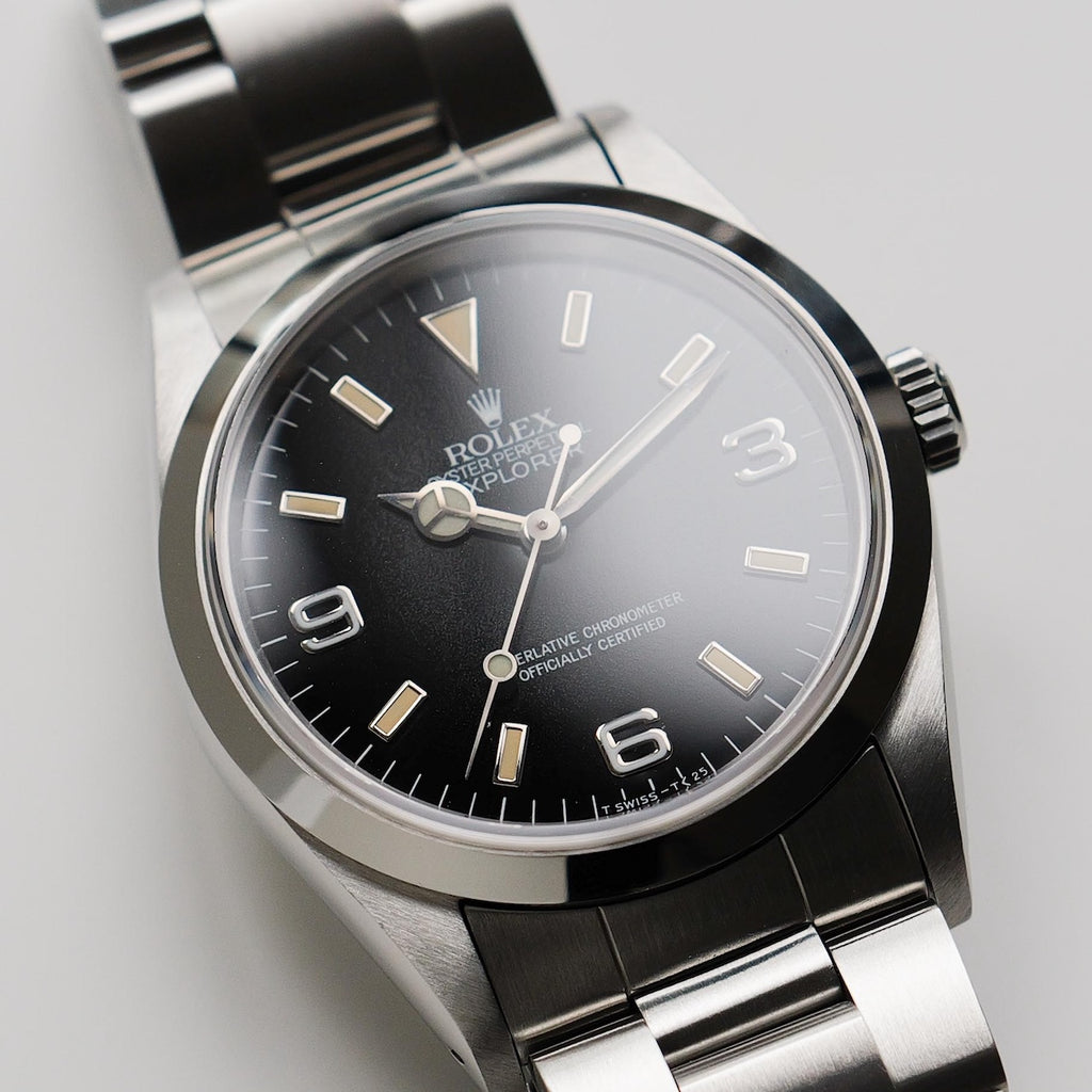 ロレックス/エクスプローラー1/14270/X番/パティーナ/オールトリチウム/シングルバックル/ROLEX EXPLORER 1 REF.14270 "Patina" X-Serial All tritium SIngle buckle 1991Y