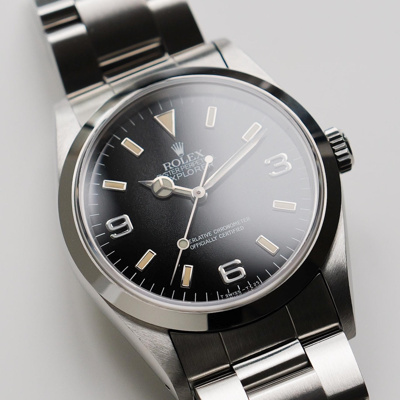 ロレックス/エクスプローラー1/14270/X番/パティーナ/オールトリチウム/シングルバックル/ROLEX EXPLORER 1 REF.14270 "Patina" X-Serial All tritium SIngle buckle 1991Y